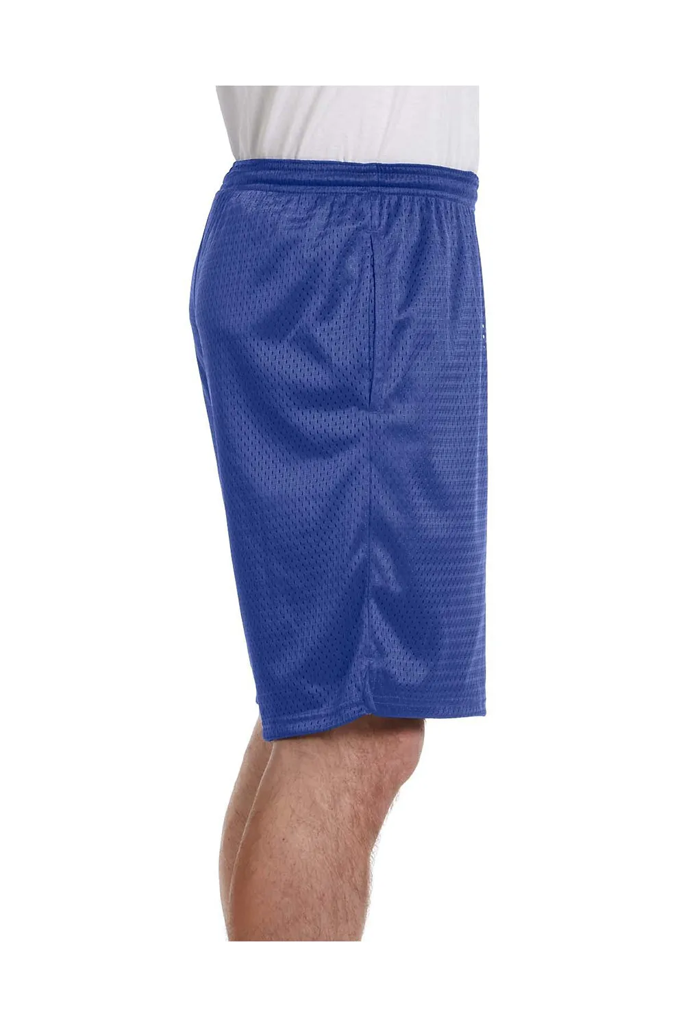 Short de sport Champion pour hommes en mesh avec poches - Bleu royal athlétique