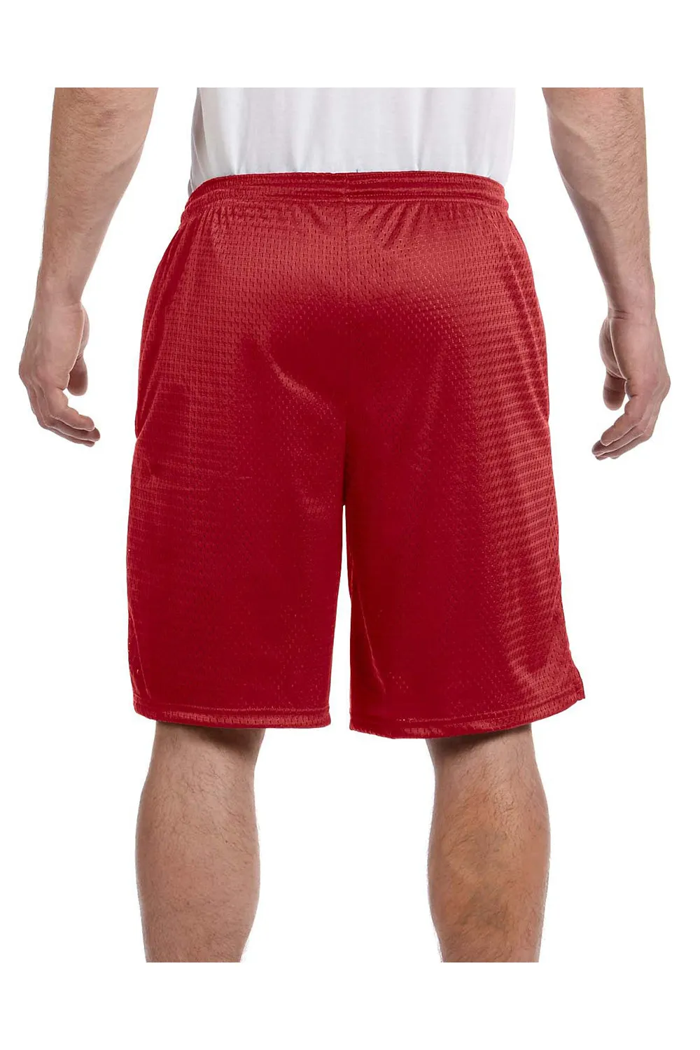 Short de sport pour hommes Champion en mesh avec poches - Rouge écarlate