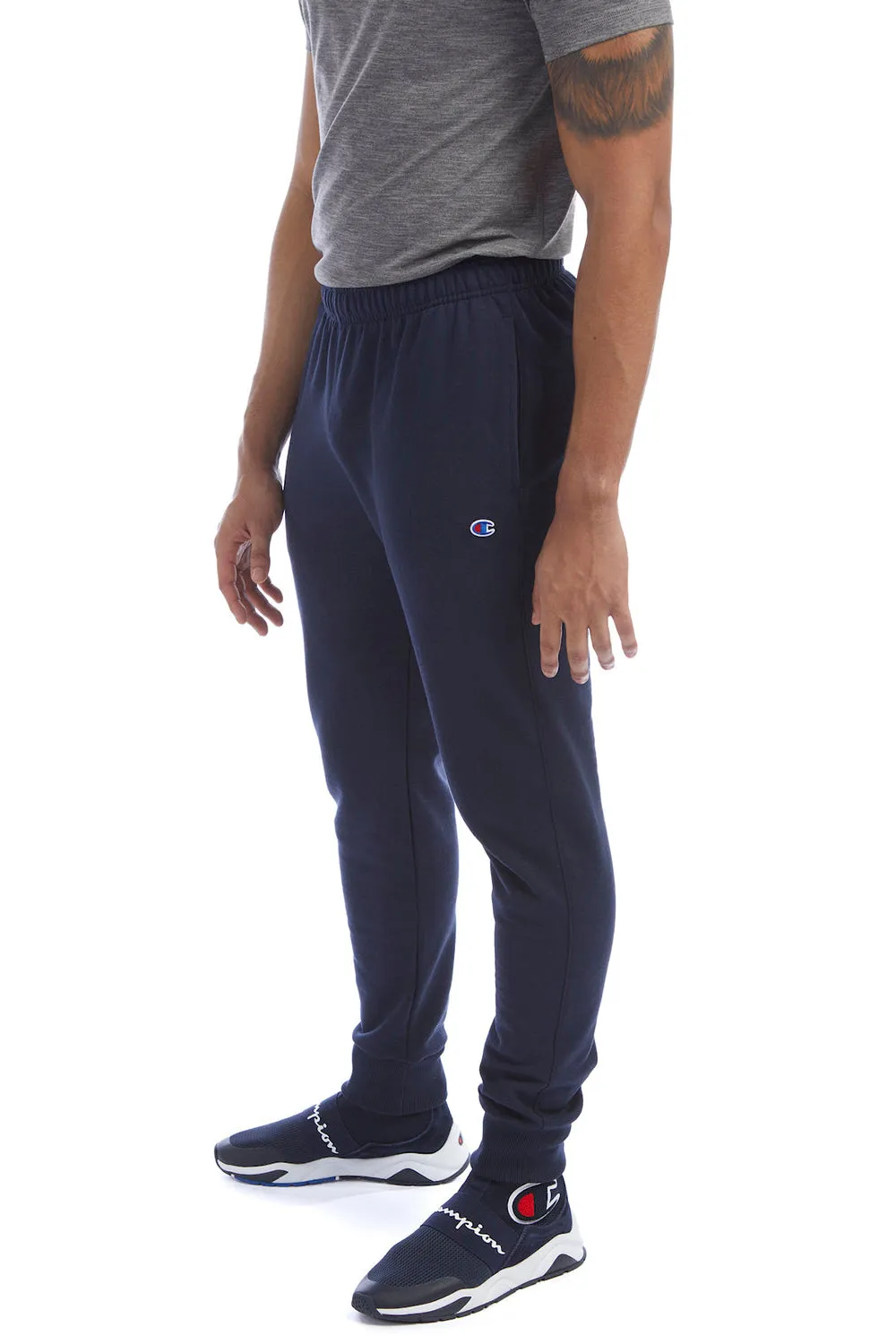 Pantalon de jogging en polaire mixte Champion pour hommes avec poches - Bleu marine