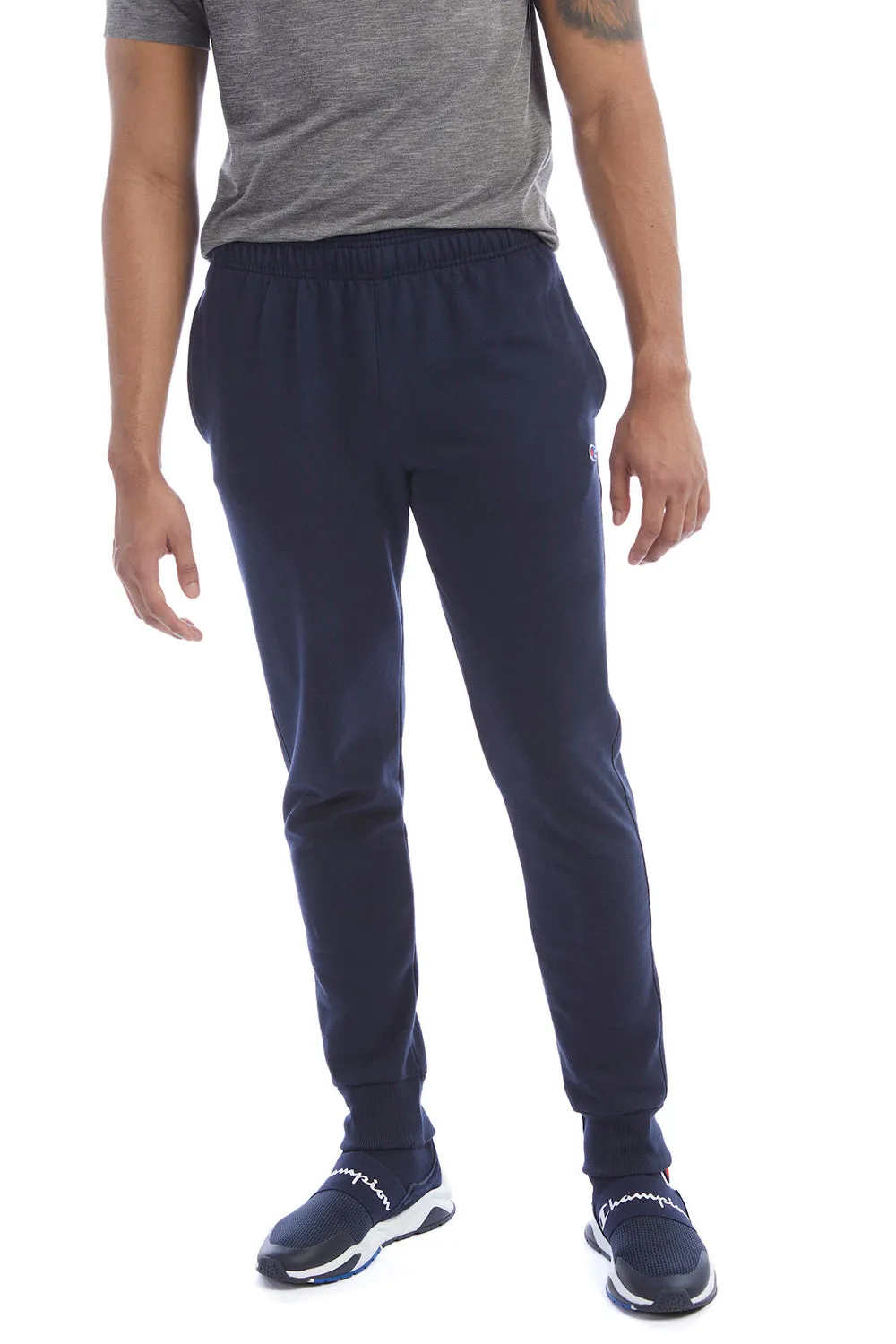 Pantalon de jogging en polaire mixte Champion pour hommes avec poches - Bleu marine