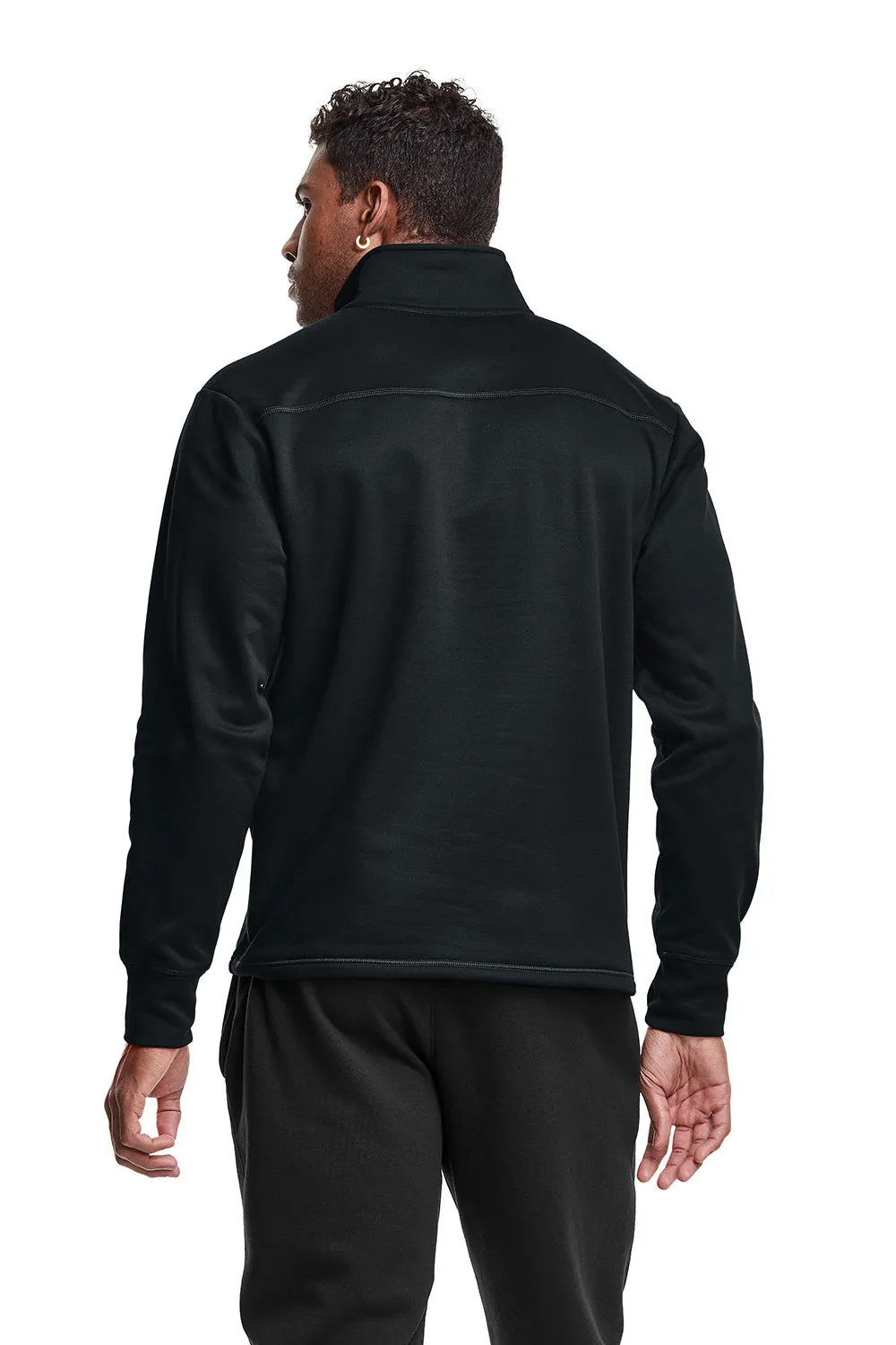 Pull à capuche sport Champion pour hommes avec fermeture 1/4 - Noir