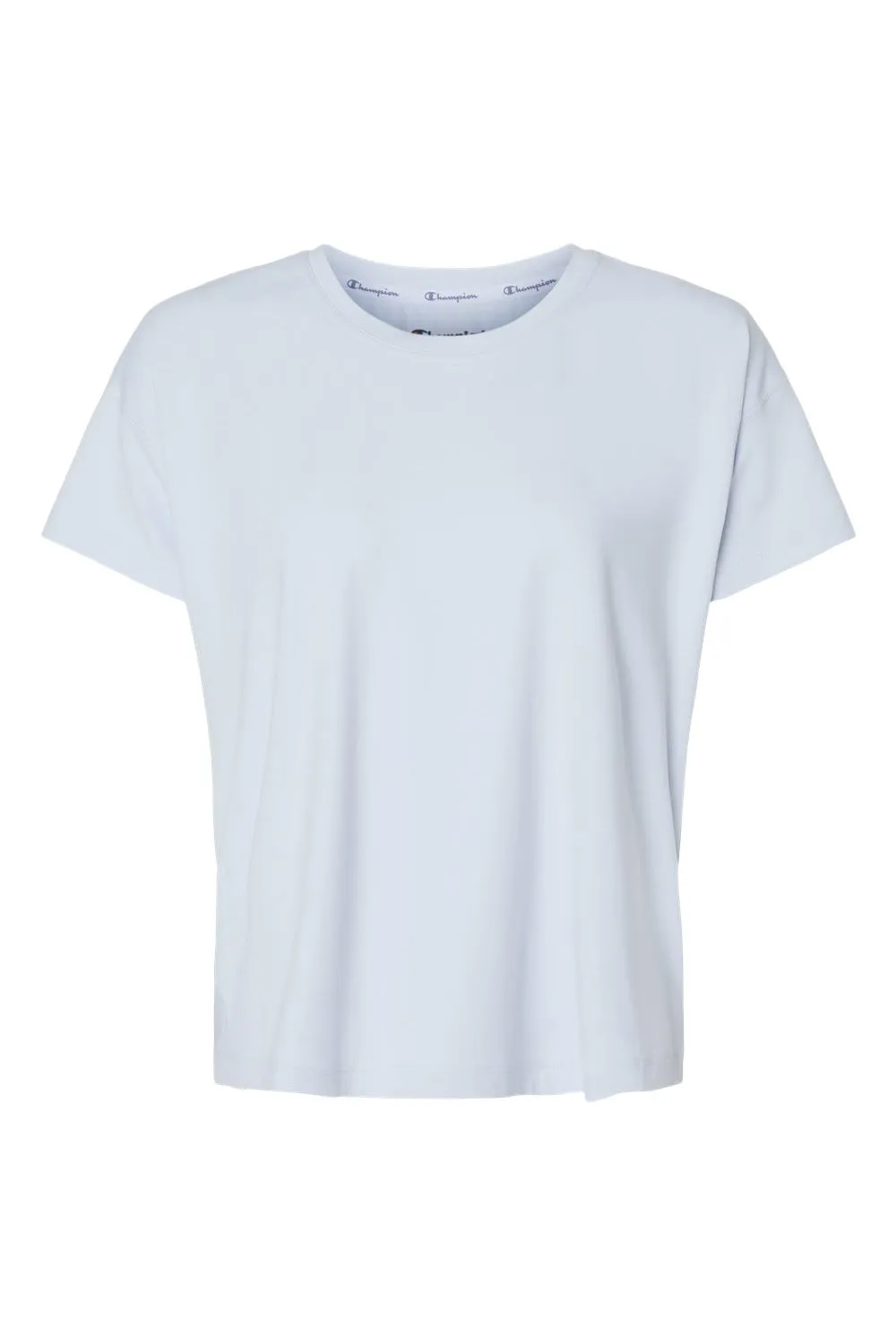 T-shirt Femme Champion Sport à Manches Courtes et Col Rond - Doux au Toucher - Bleu Collage