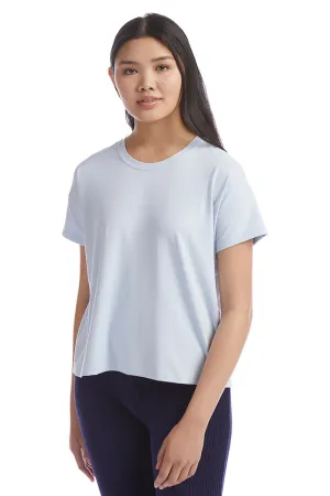 Champion Womens Sport Soft Touch Short Sleeve Crewneck T-Shirt - Collage Blue