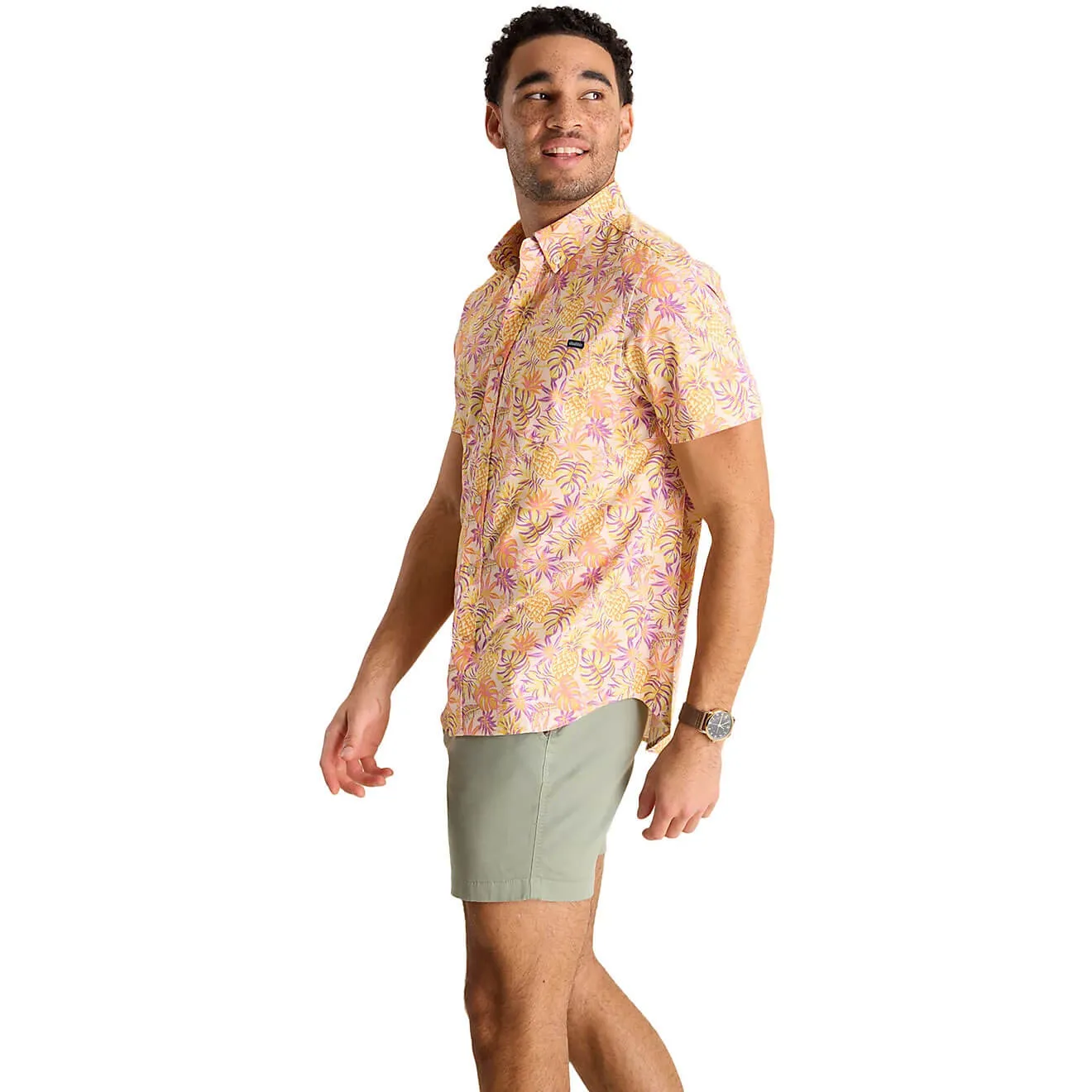 Chubbies Le T-shirt de sport à manches courtes Fool Me Once - Orange moyen Vêtements Chubbies