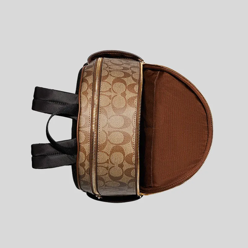 Sac à dos Coach Court en toile signature couleur kaki selle 5671