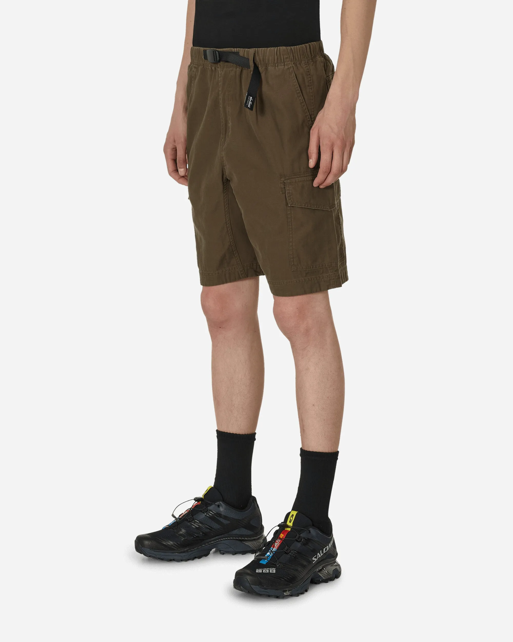 Short de cargo en coton olive
