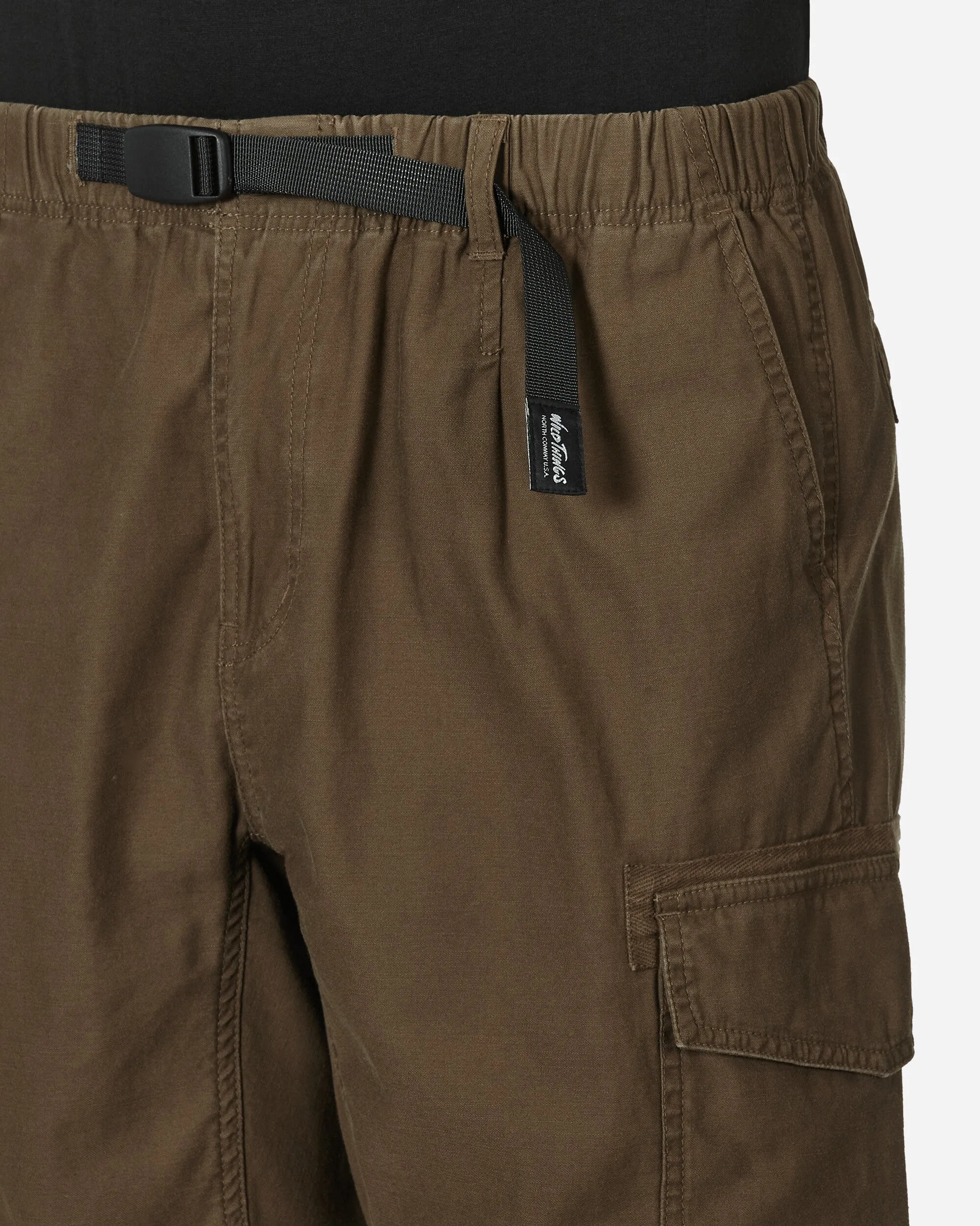 Short de cargo en coton olive