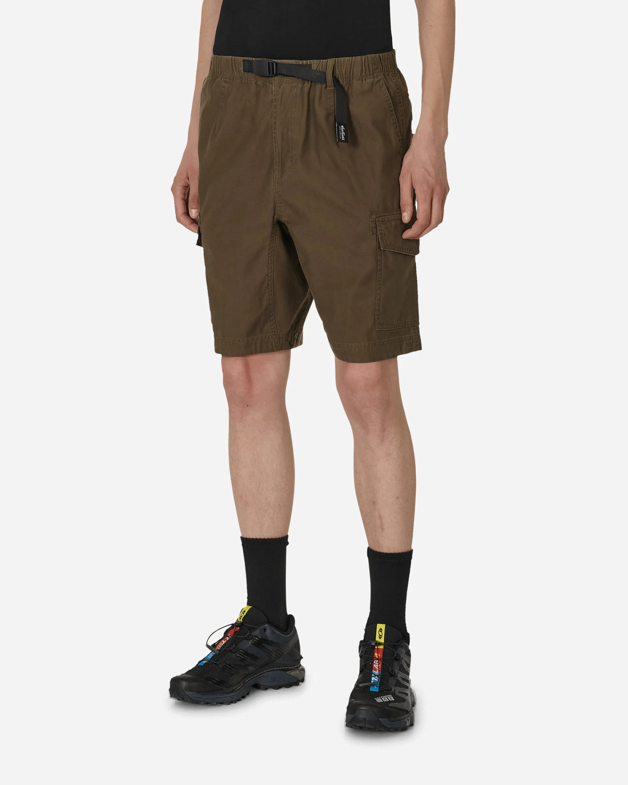 Short de cargo en coton olive