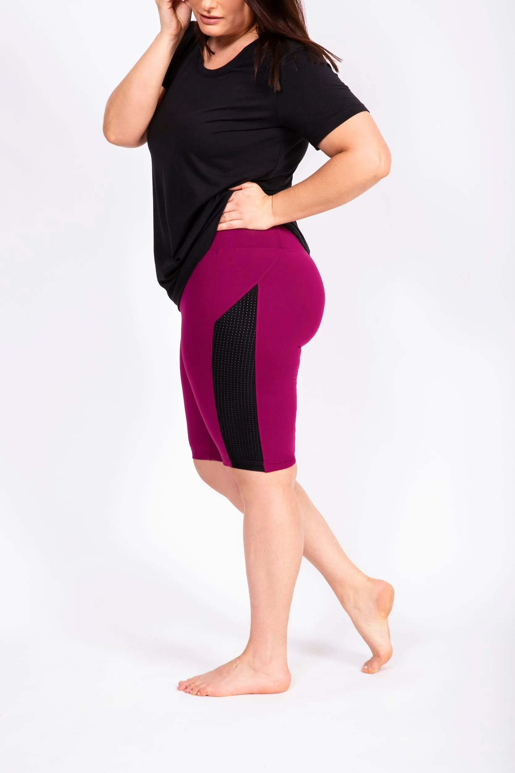 Cuissard Sport Le Sprint 8'' Taille Plus (Magenta) de MOOV Activewear Columbia Clothing