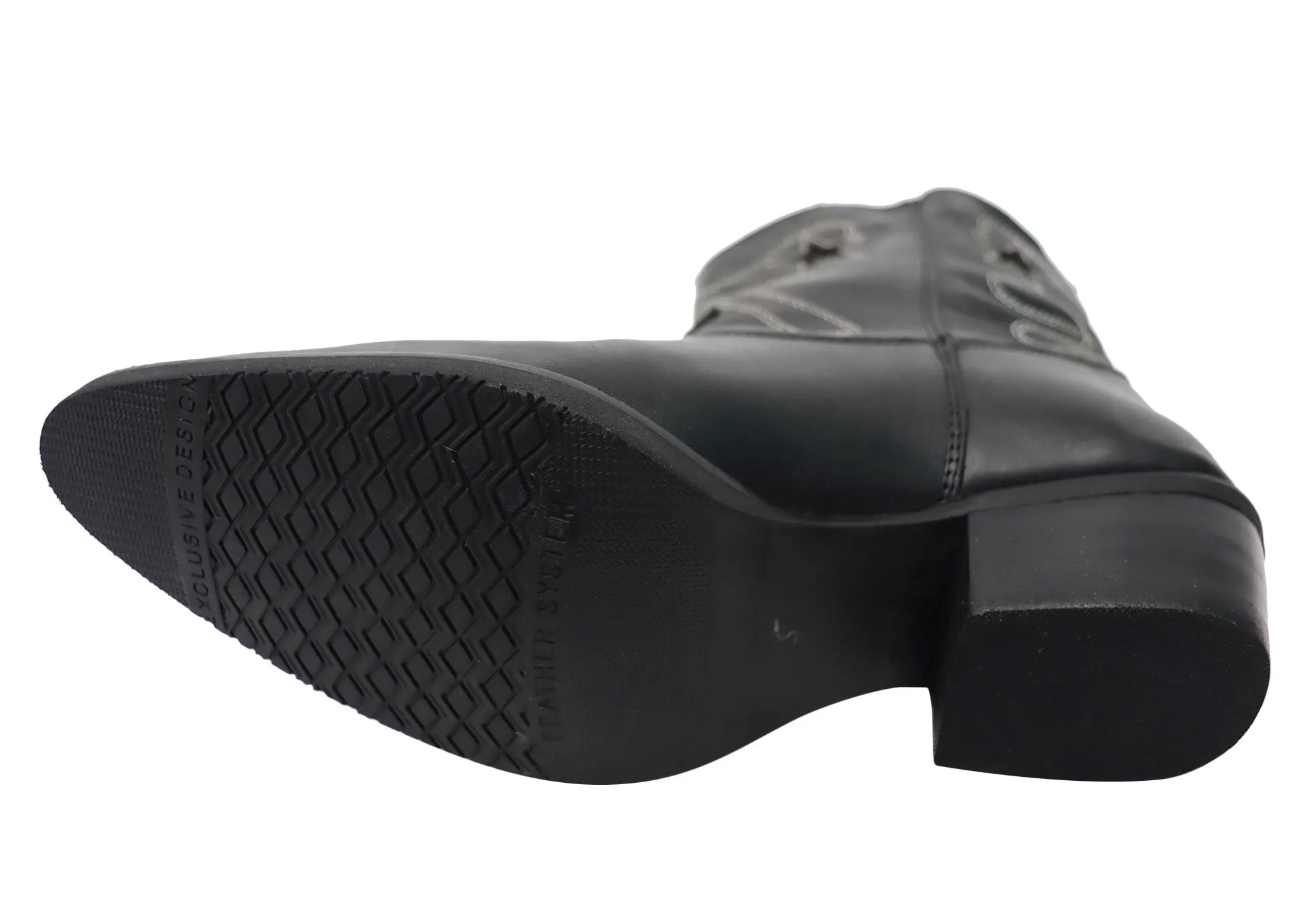 Bottes cheville western en cuir pour femmes D Milton Daisy - Chaussures D Milton
