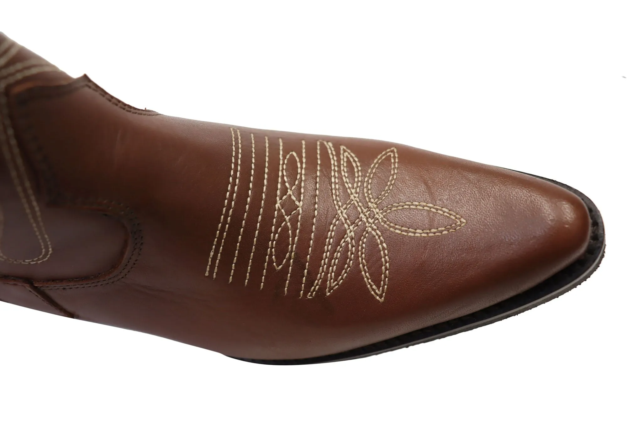 Bottes cheville western en cuir pour femmes D Milton Daisy - Chaussures D Milton