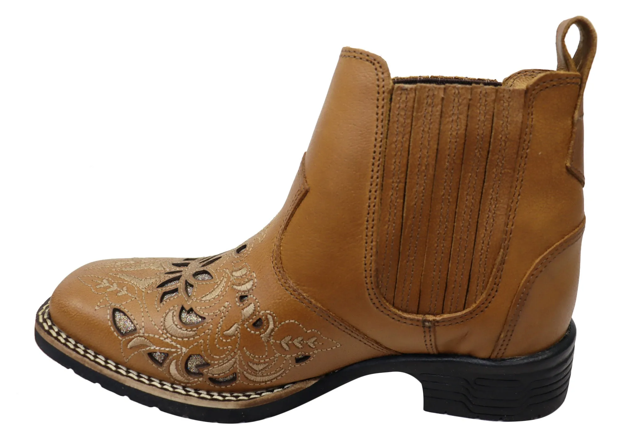 Bottes Chelsea Western en Cuir pour Femme D Milton Emma - Chaussures D Milton