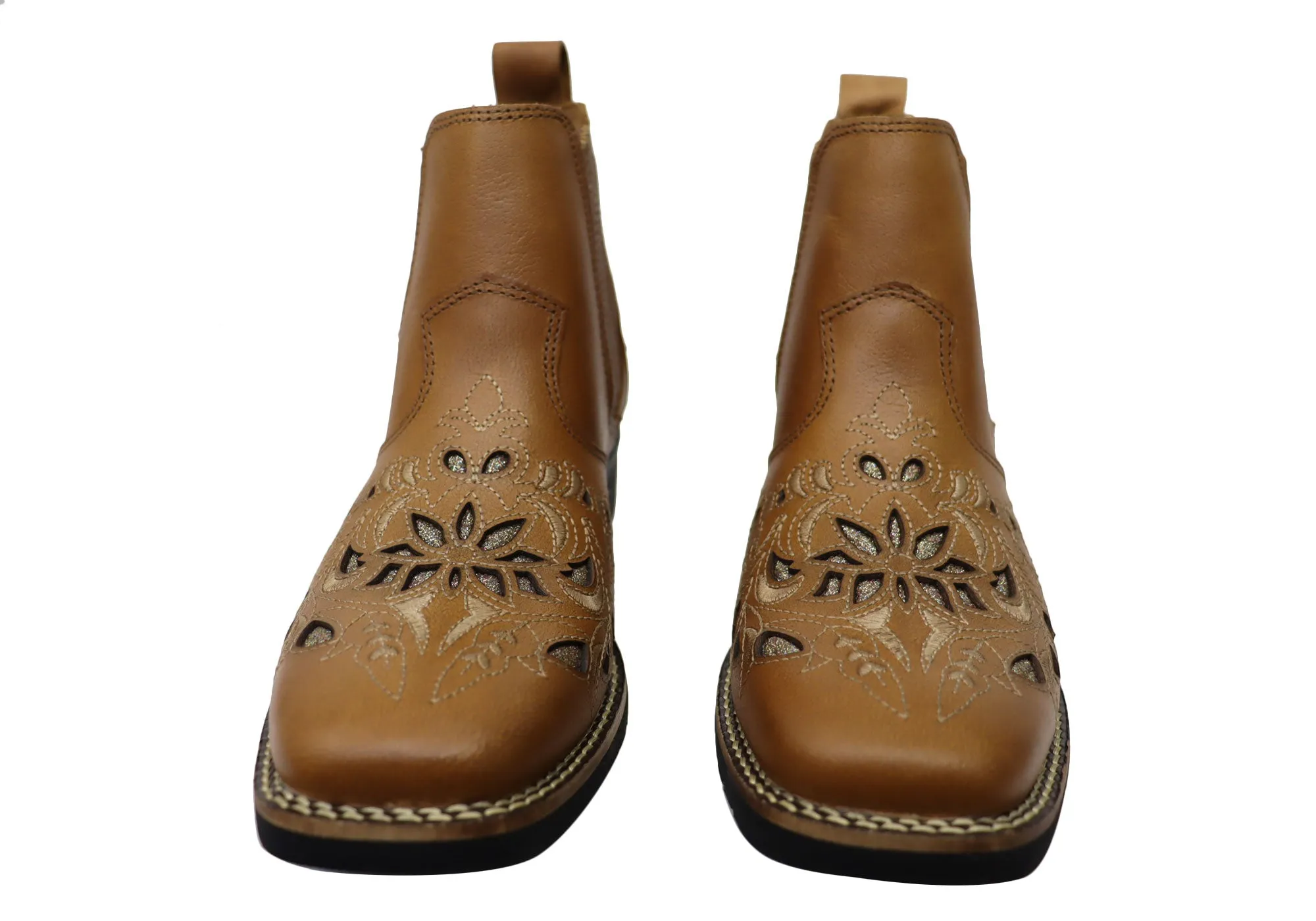 Bottes Chelsea Western en Cuir pour Femme D Milton Emma - Chaussures D Milton
