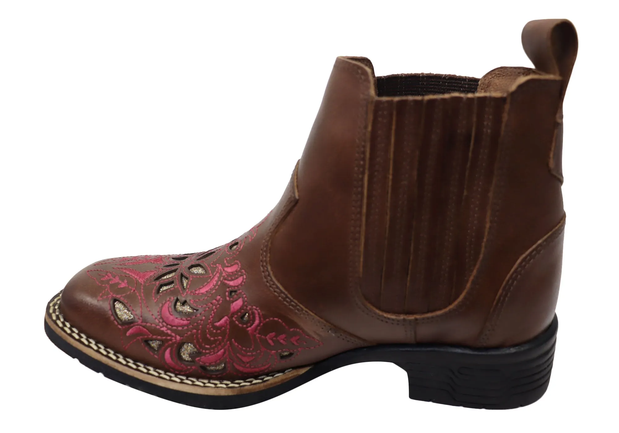 Bottes Chelsea Western en Cuir pour Femme D Milton Emma - Chaussures D Milton