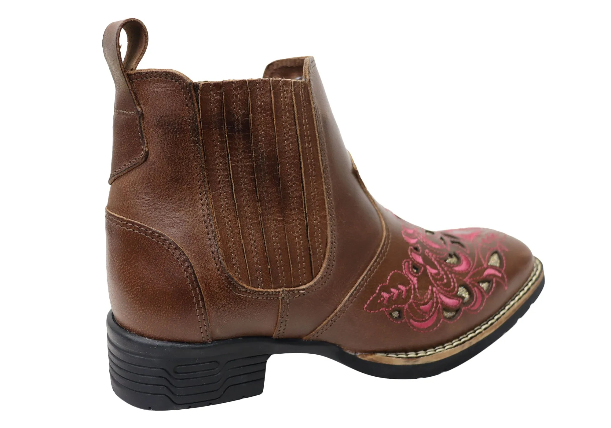Bottes Chelsea Western en Cuir pour Femme D Milton Emma - Chaussures D Milton