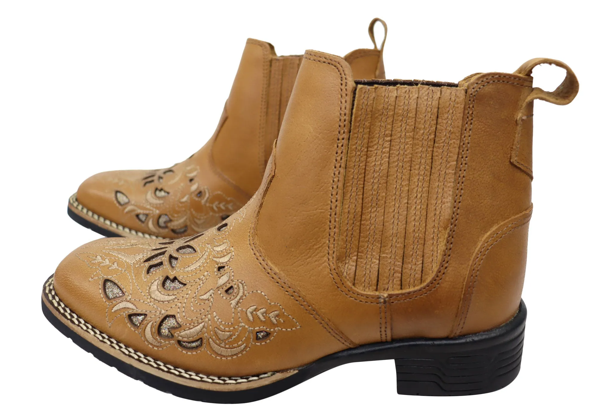 Bottes Chelsea Western en Cuir pour Femme D Milton Emma - Chaussures D Milton