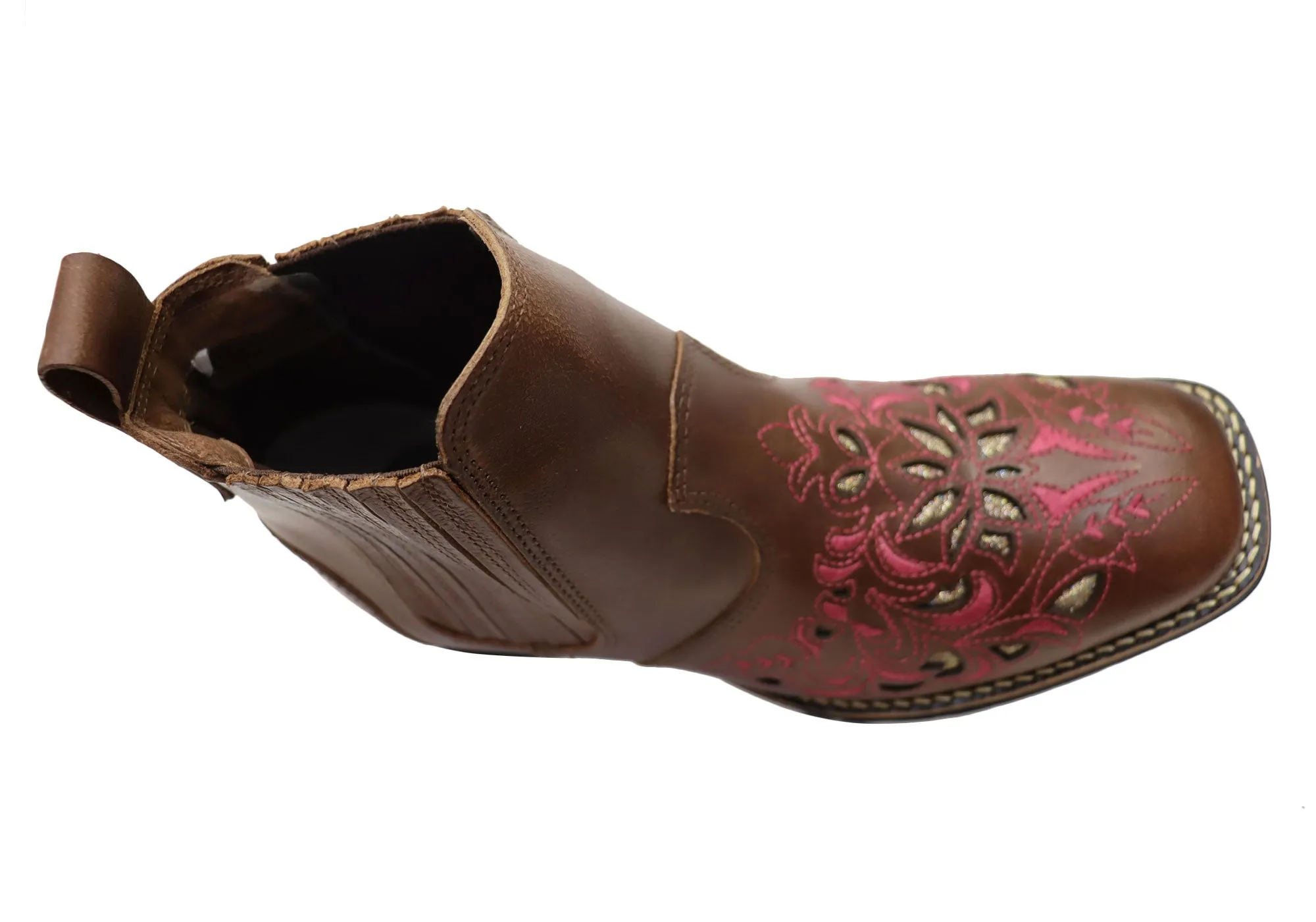 Bottes Chelsea Western en Cuir pour Femme D Milton Emma - Chaussures D Milton