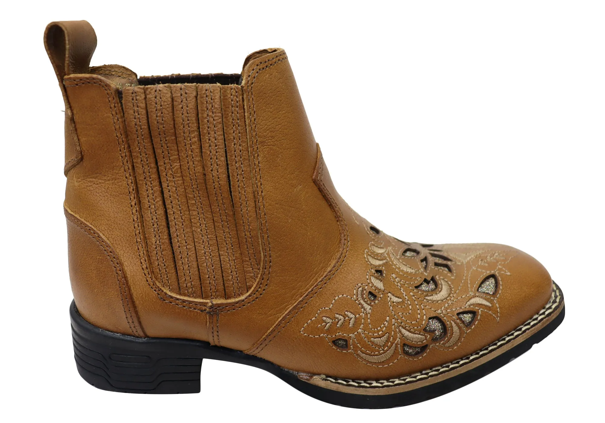 Bottes Chelsea Western en Cuir pour Femme D Milton Emma - Chaussures D Milton