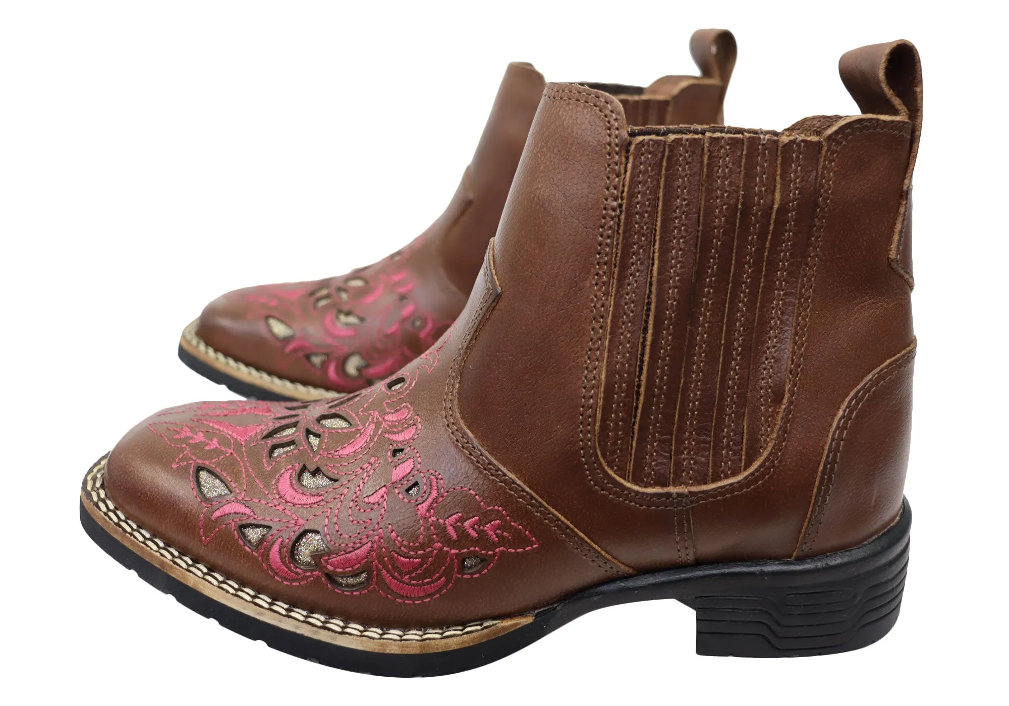 Bottes Chelsea Western en Cuir pour Femme D Milton Emma - Chaussures D Milton