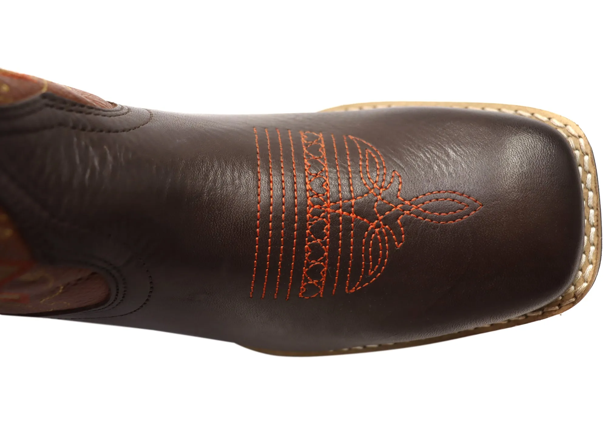 Bottes de cowboy occidentales confortables en cuir pour hommes D Milton Ridgeland - Chaussures D Milton