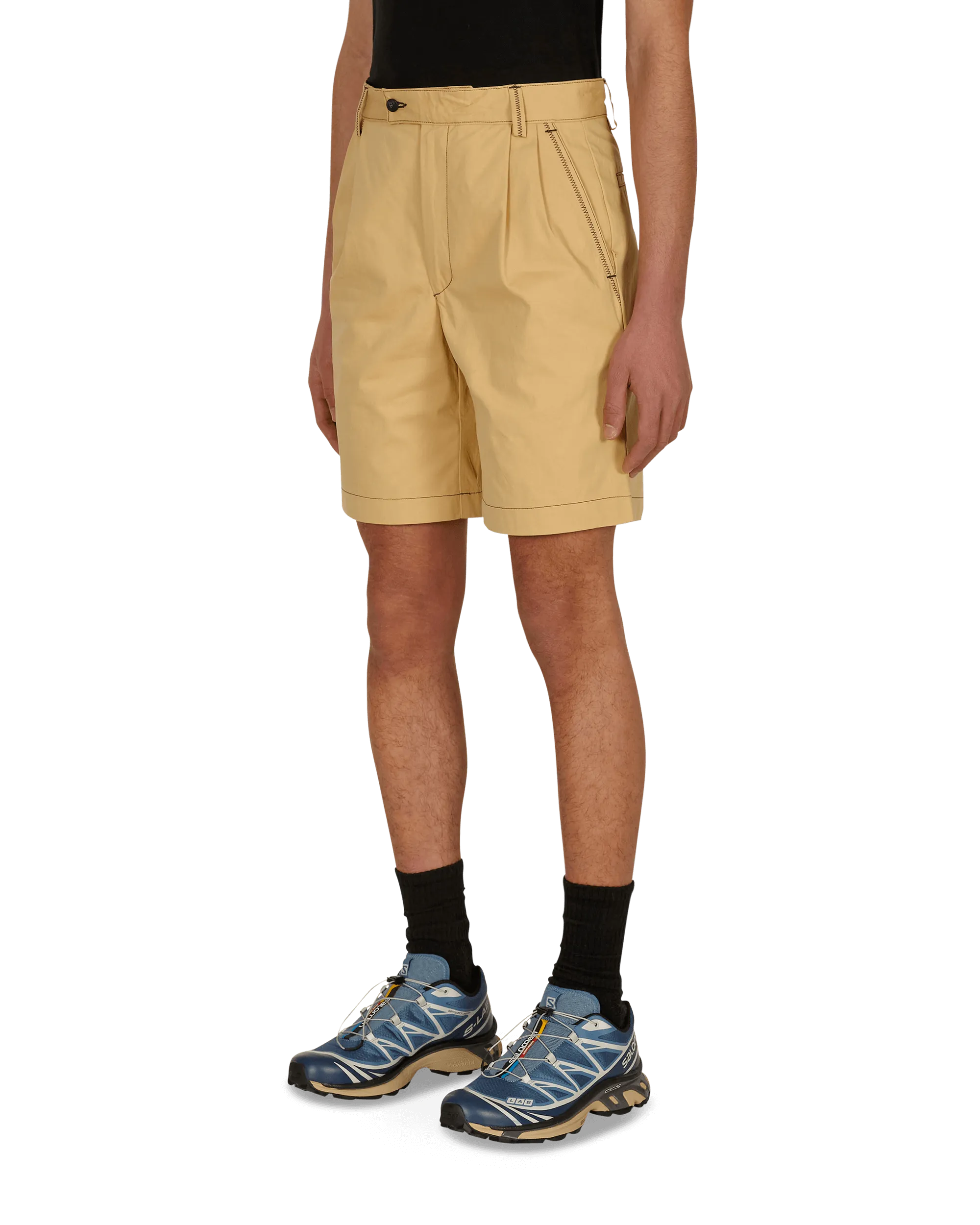 Shorts de papa beige