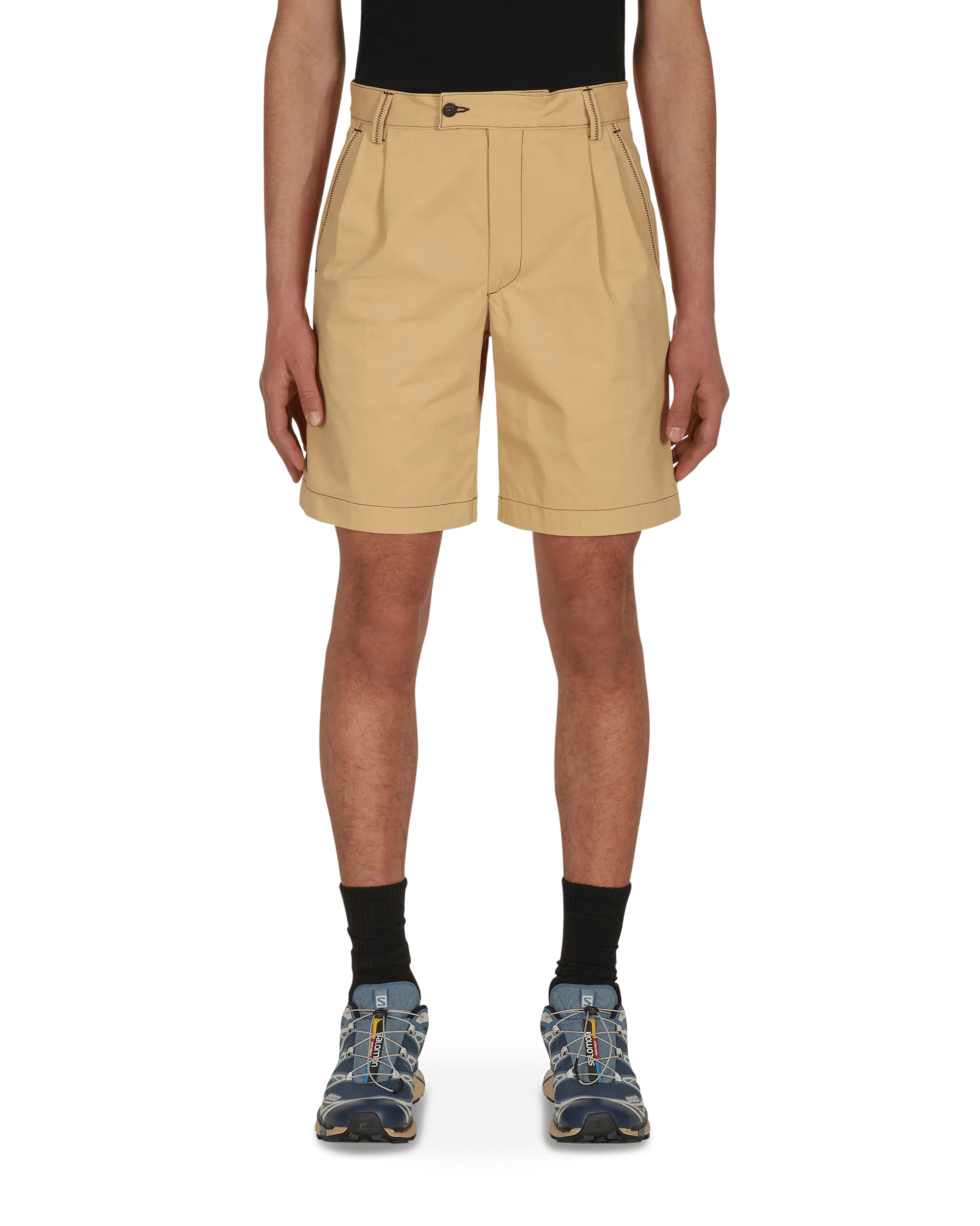 Shorts de papa beige