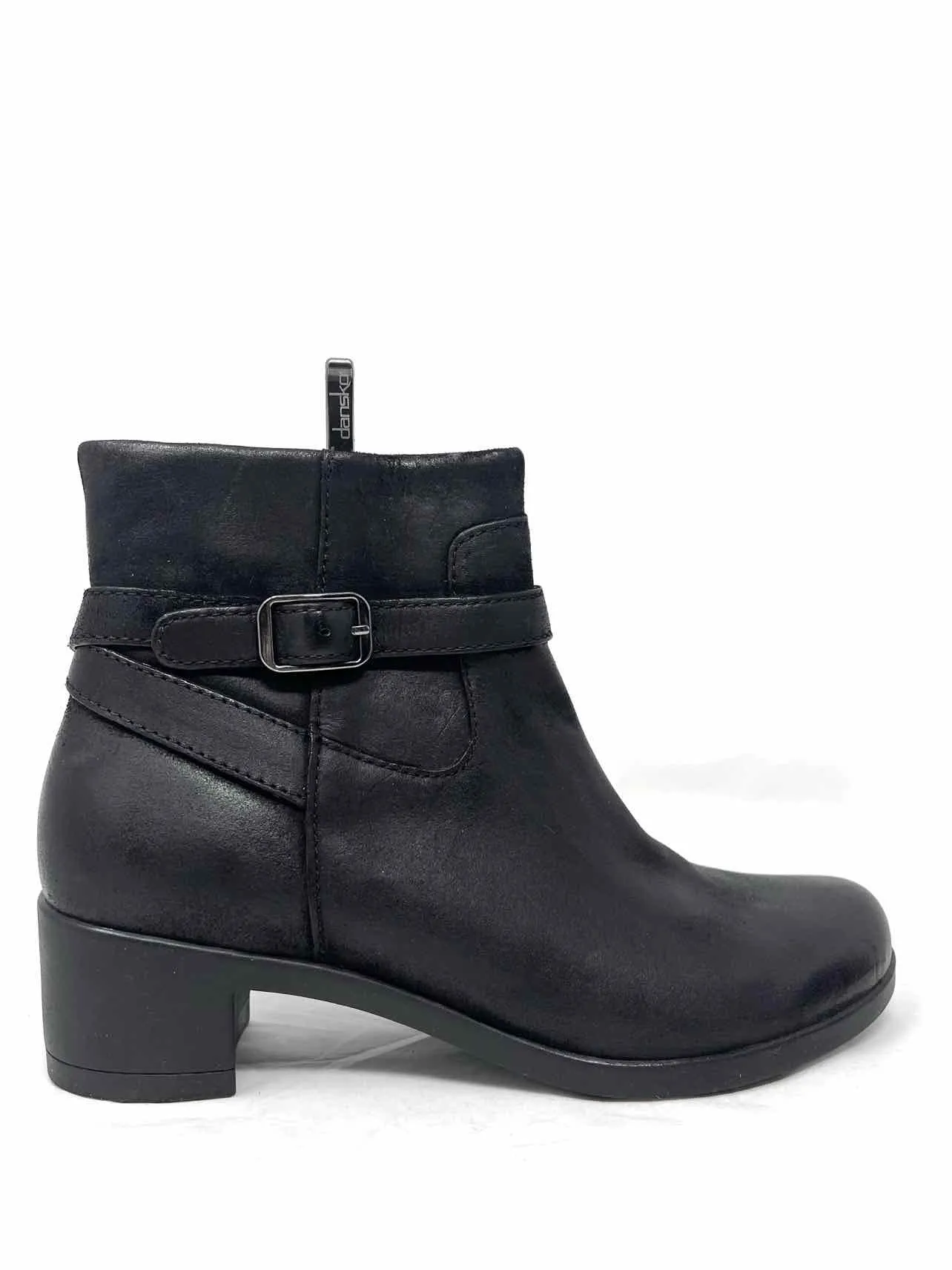 Dansko Taille 7.5/8 Boucle(s) Noire(s) Chaussures Bottes en Cuir NEUVES
