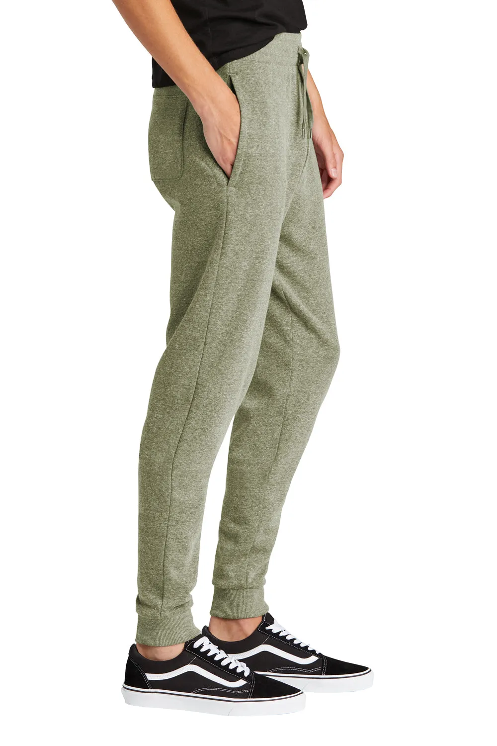 Pantalon de jogging parfait pour hommes en tri-polaire avec poches - Vert militaire givré