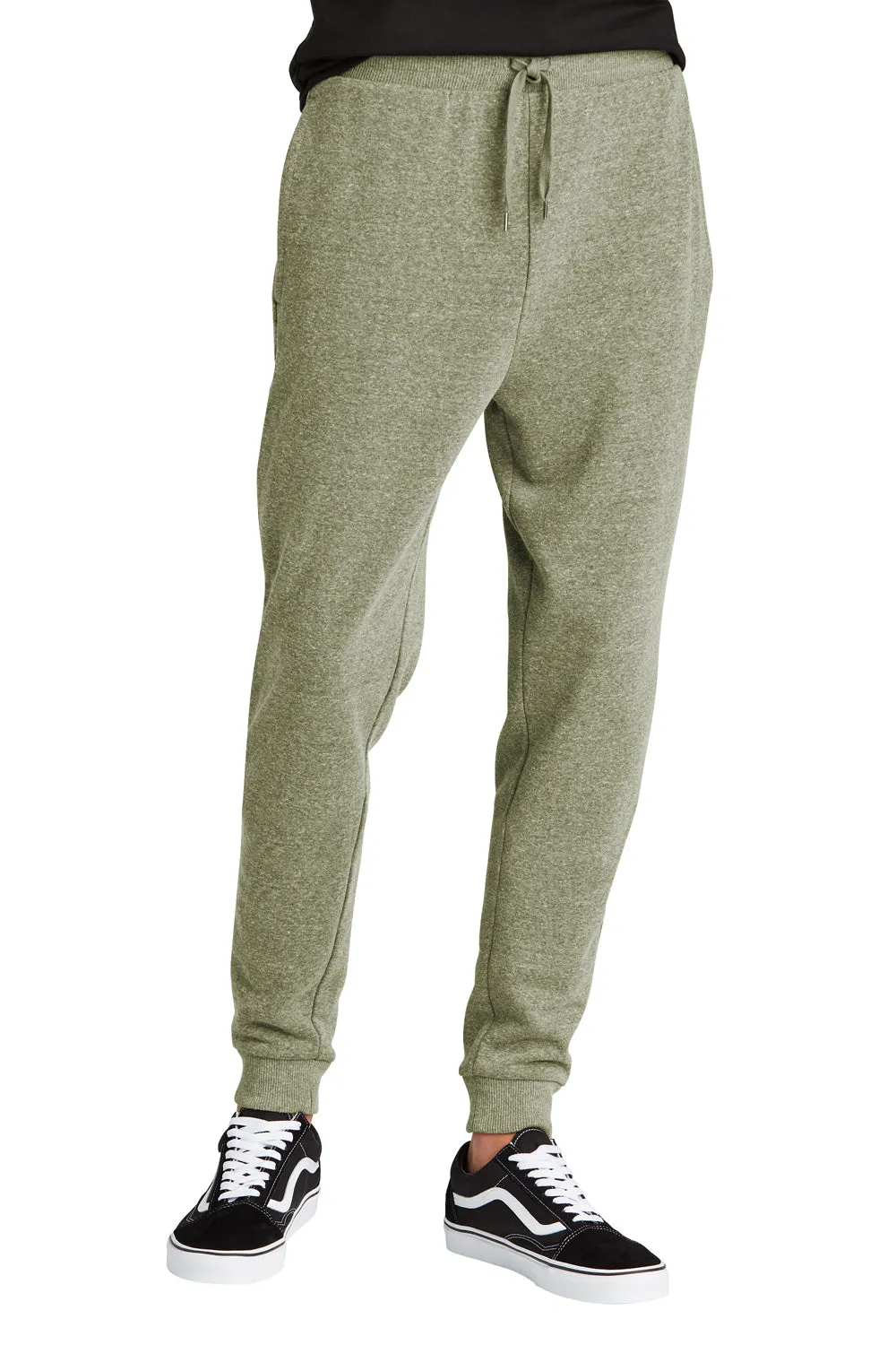 Pantalon de jogging parfait pour hommes en tri-polaire avec poches - Vert militaire givré