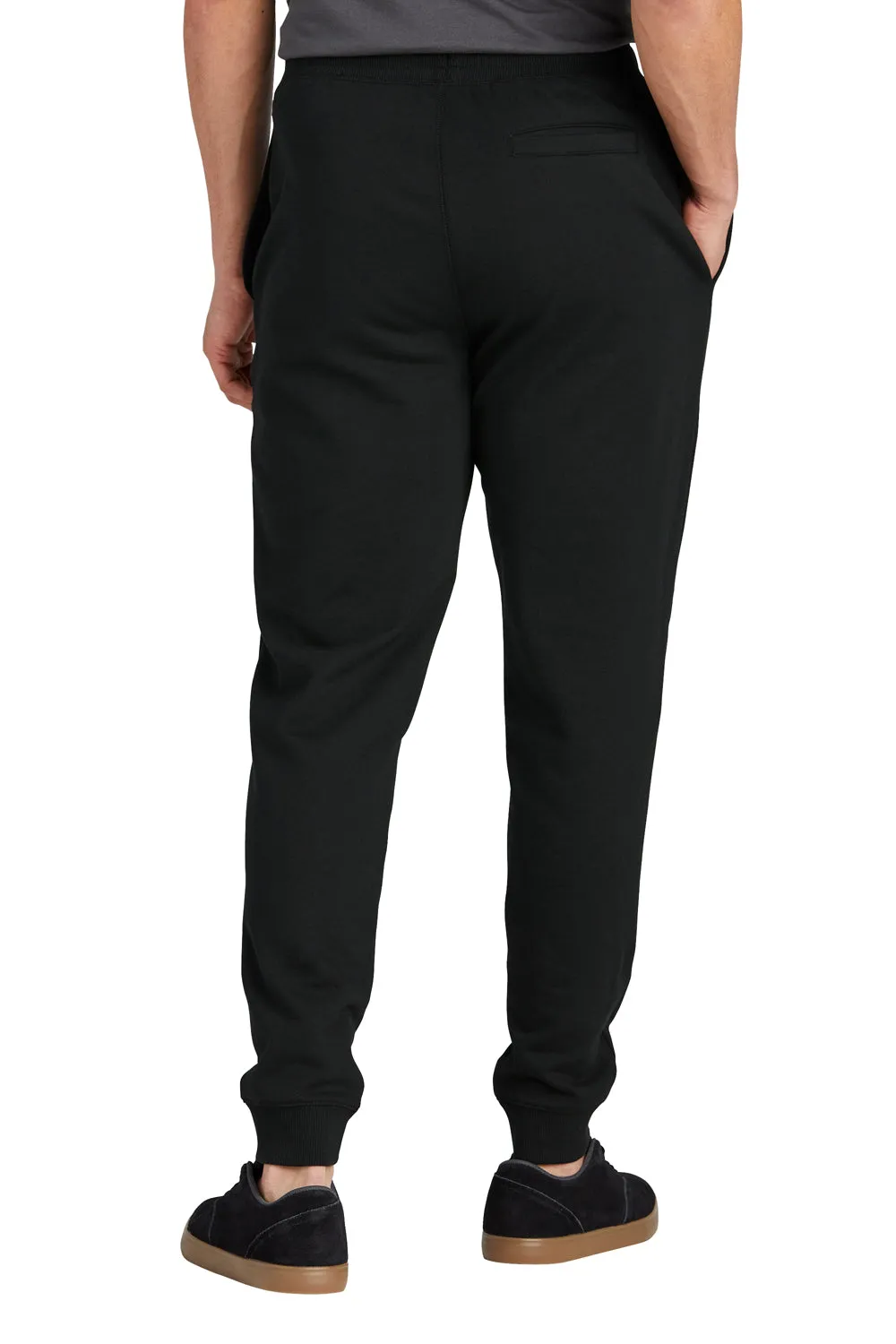 Pantalon de jogging en polaire réutilisée District pour hommes avec poches - Noir