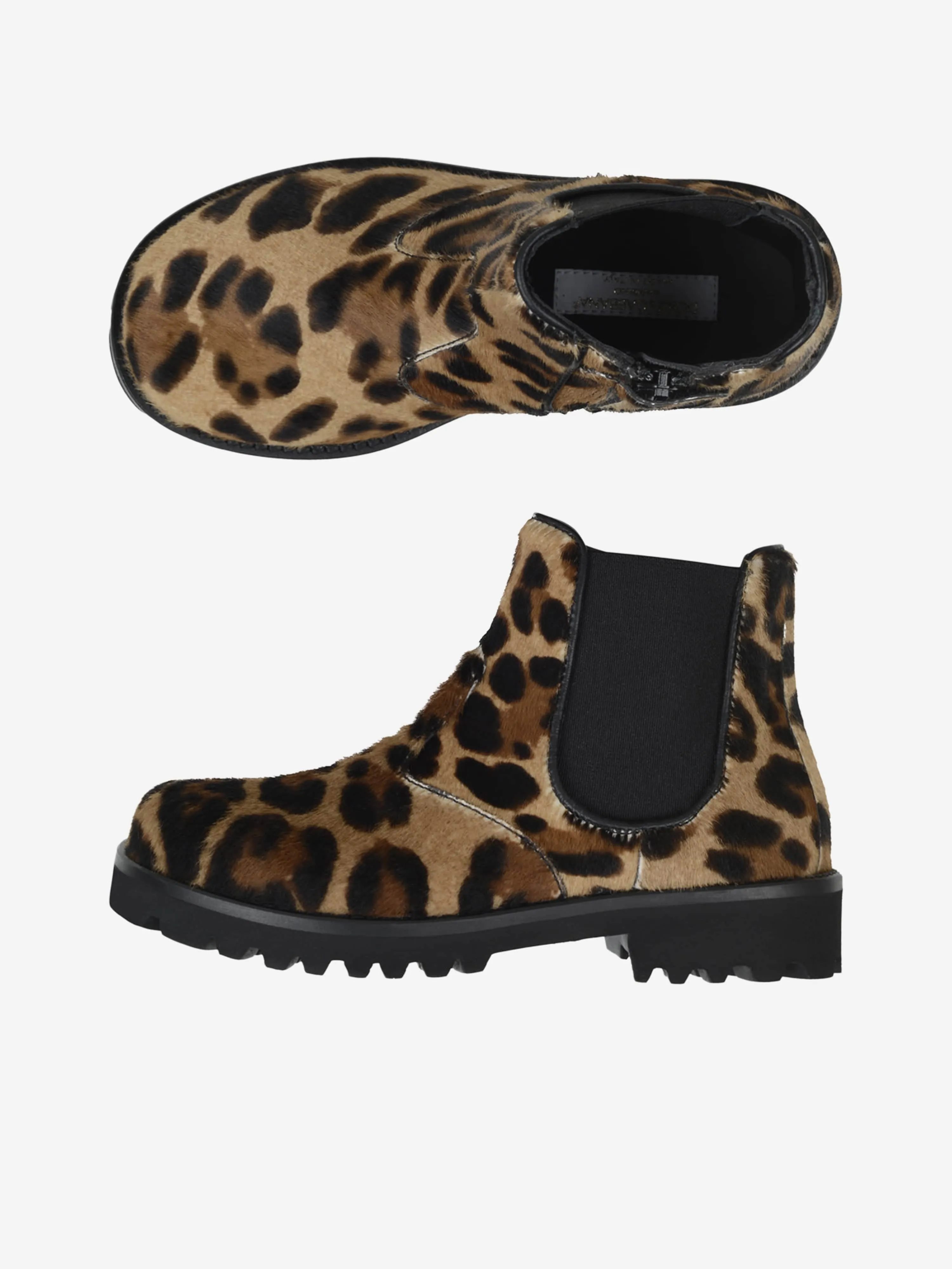 Bottes léopard pour filles Dolce & Gabbana