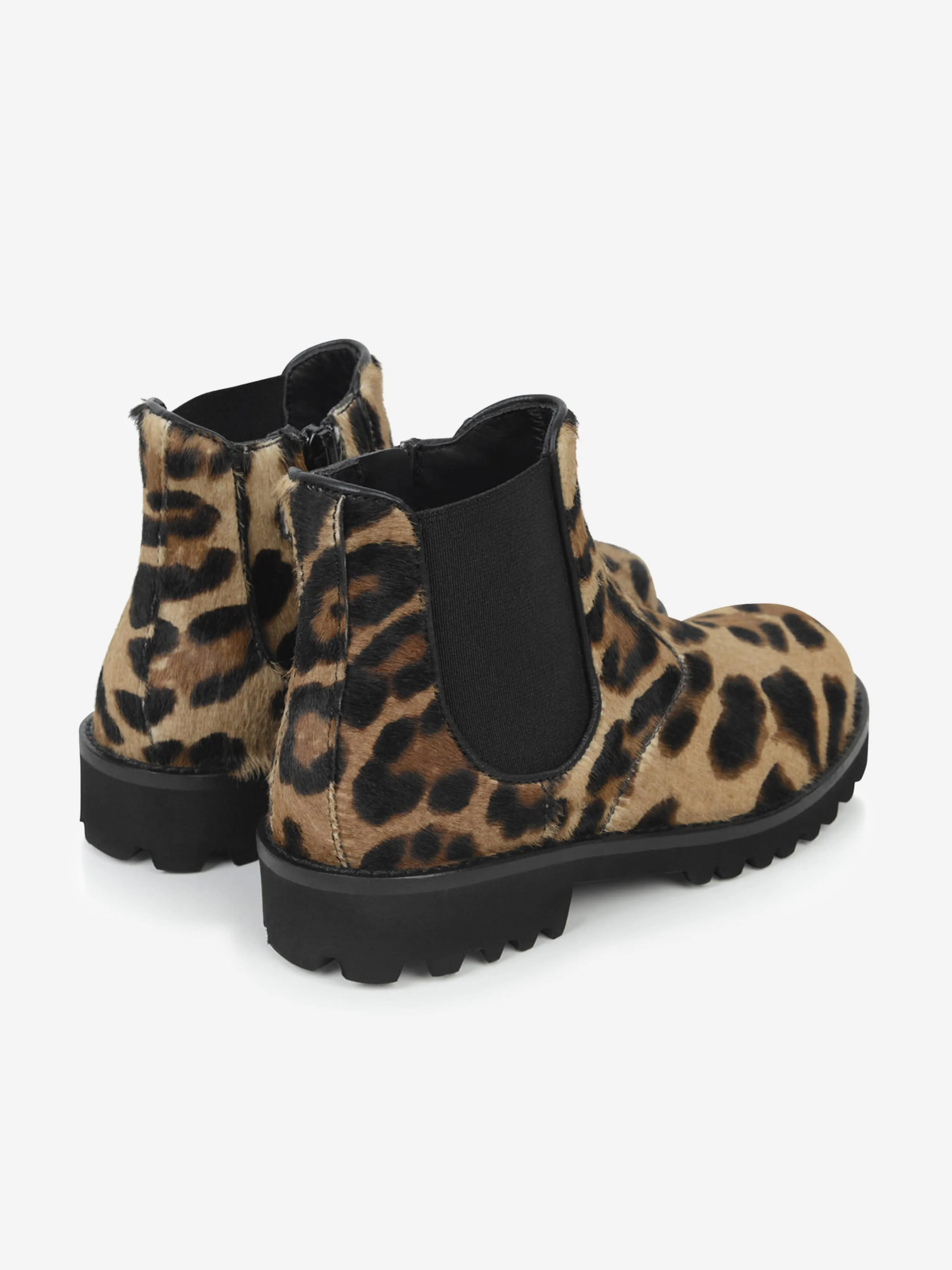 Bottes léopard pour filles Dolce & Gabbana
