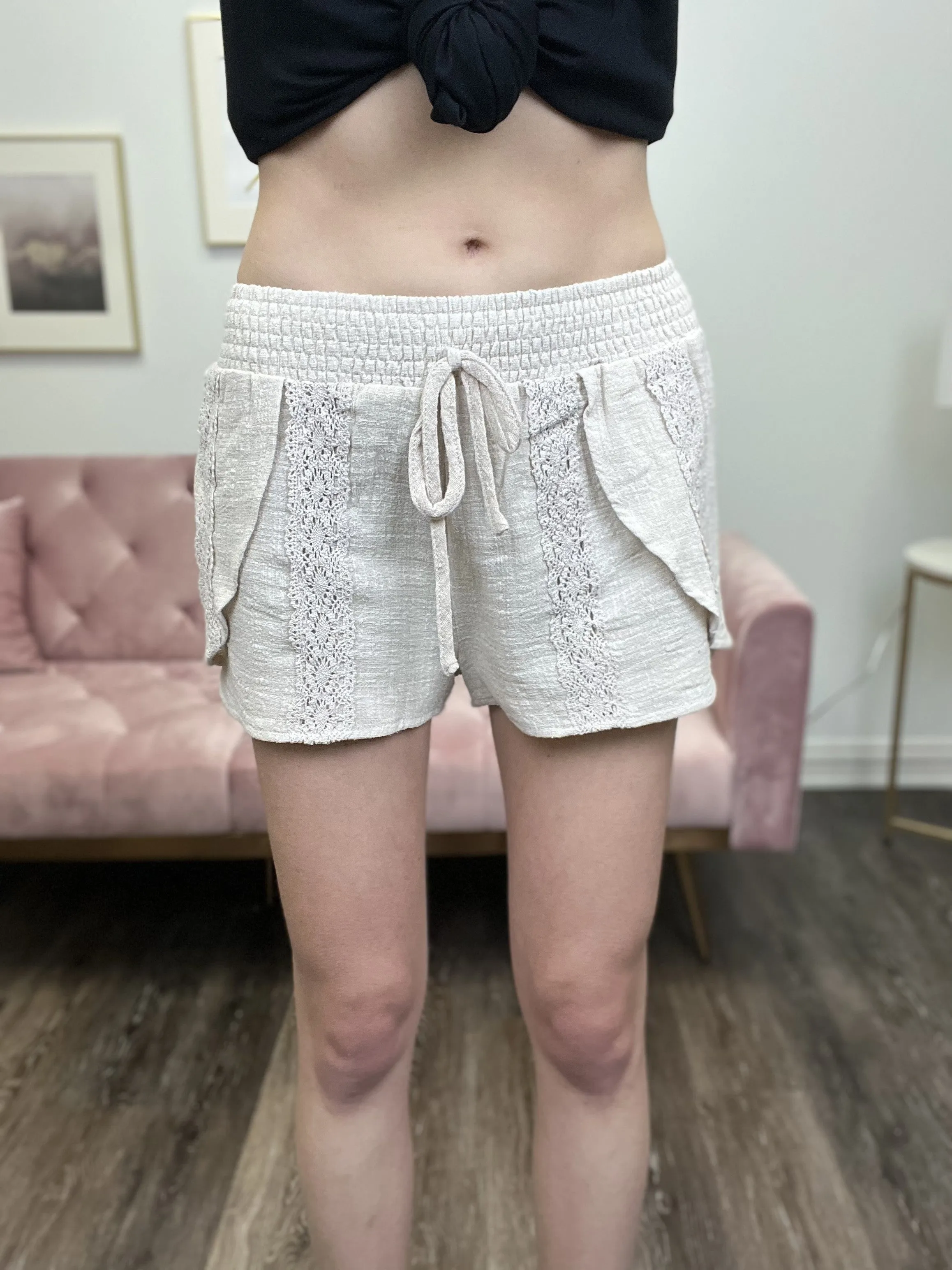 Shorts légers en crochet pour femmes Don't Be Shy