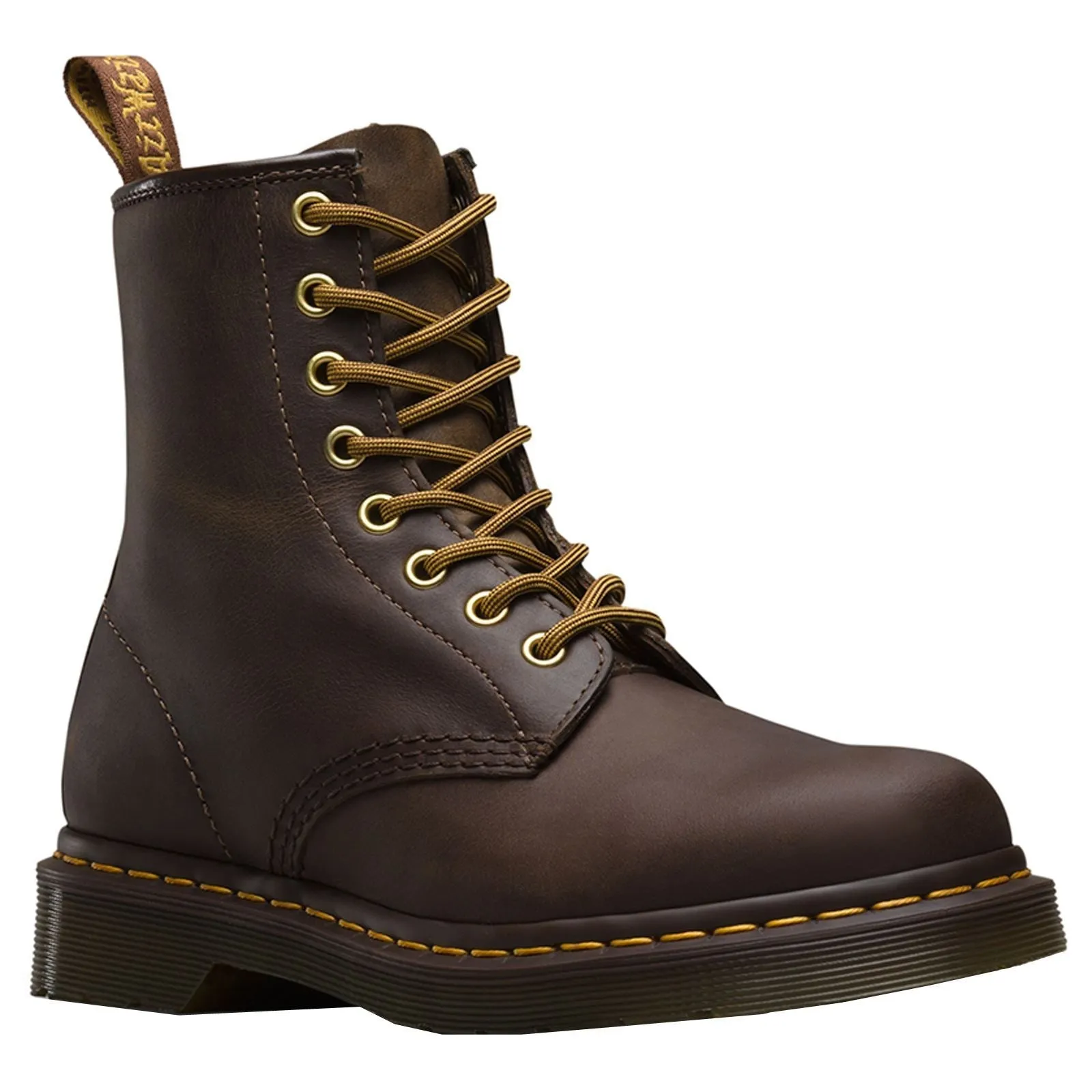 Bottes chevilles unisexes Dr. Martens 1460 en cuir Crazy Horse