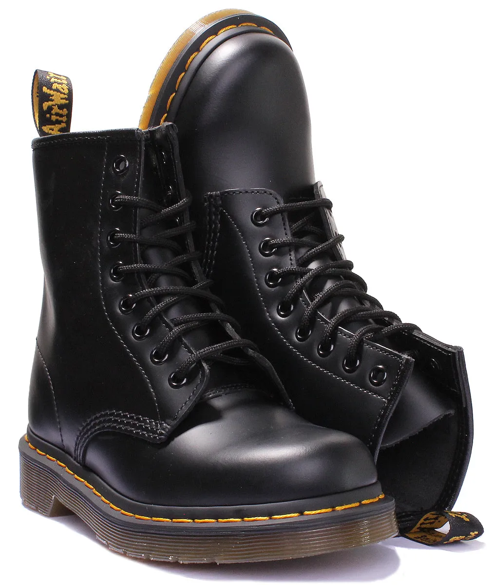 Dr Martens 1460 Lisse En Noir Chaussures Dr Martens