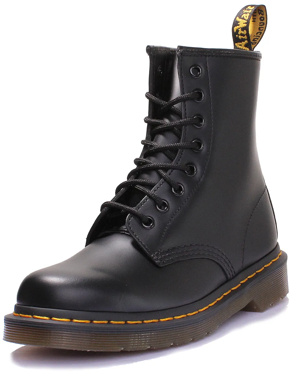 Dr Martens 1460 Lisse En Noir Chaussures Dr Martens