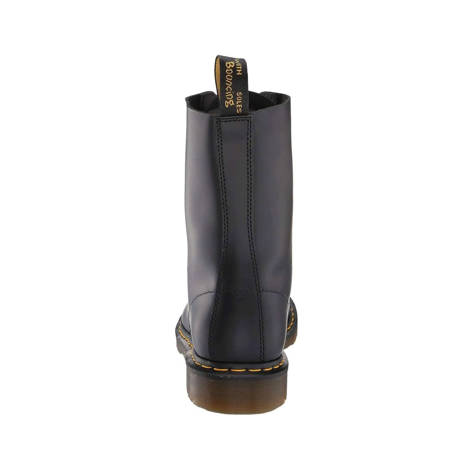 Bottes Dr. Martens 1490 en cuir lisse unisexes à lacets hauts