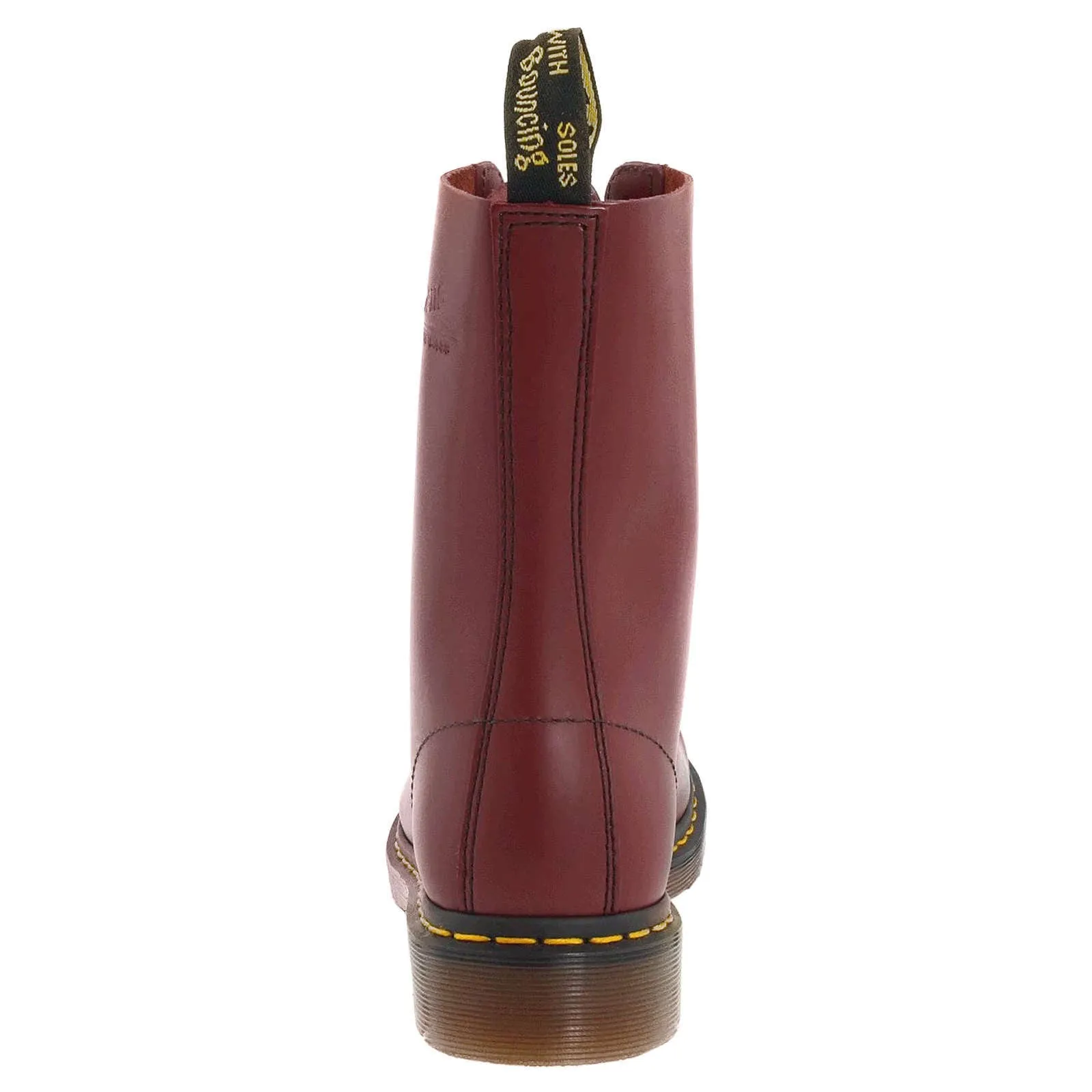 Bottes Dr. Martens 1490 en cuir lisse unisexes à lacets hauts