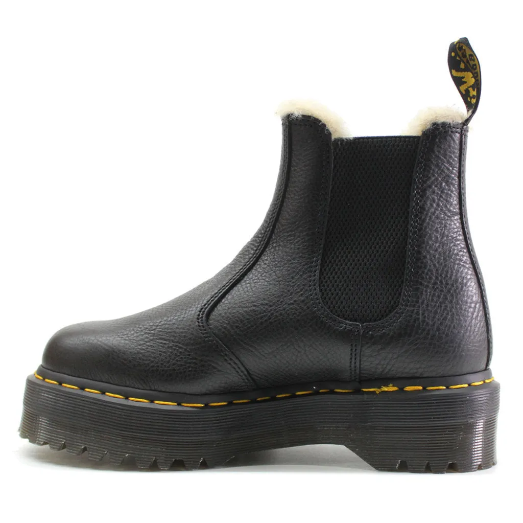Bottes Chelsea unisex à plateforme Dr. Martens 2976 Quad FL en cuir Pisa