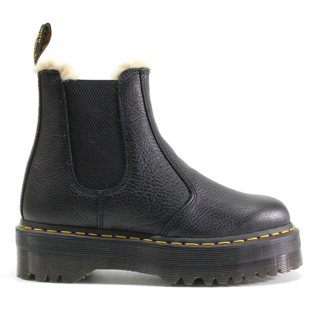 Bottes Chelsea unisex à plateforme Dr. Martens 2976 Quad FL en cuir Pisa