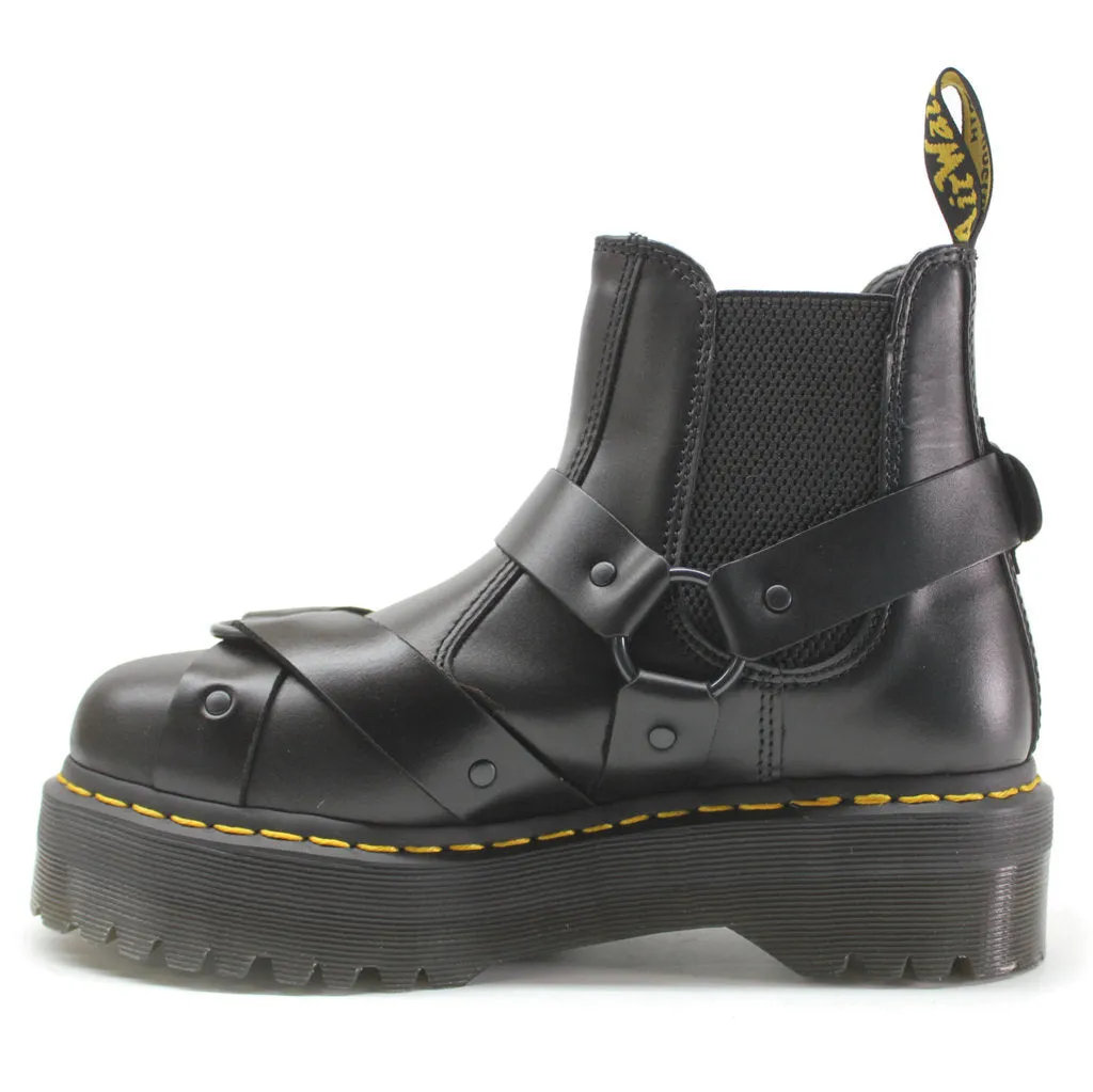 Bottes Chelsea unisex à plateforme Dr. Martens 2976 Quad Harness en cuir Paris