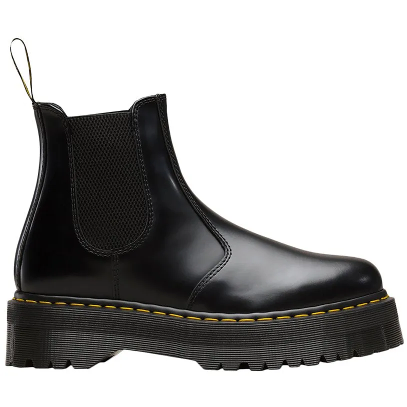 Dr. Martens 2976 Bottes Chelsea unisexe en cuir lisse à plateforme