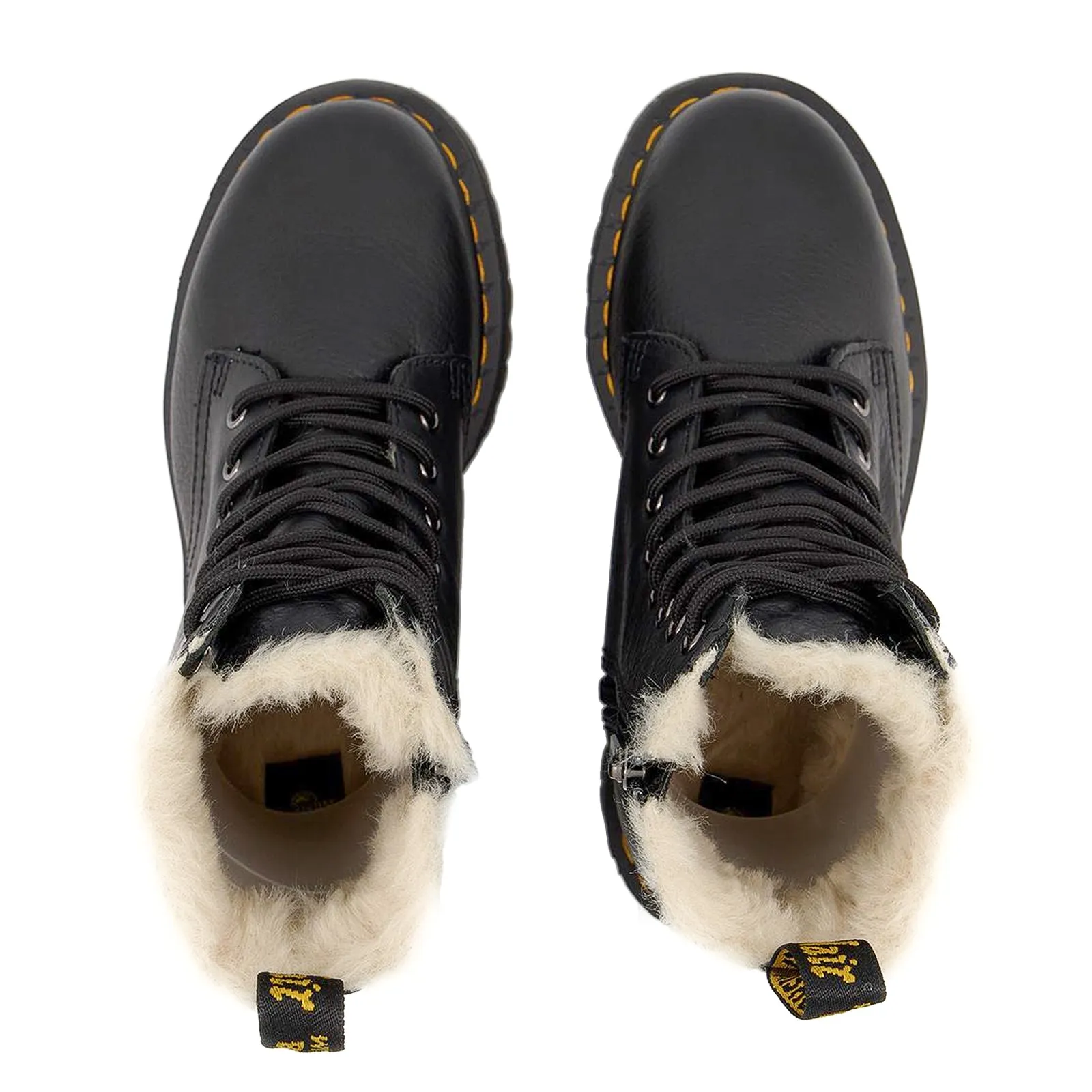 Bottes plates unisexes Dr. Martens Jadon Fl en cuir Pisa