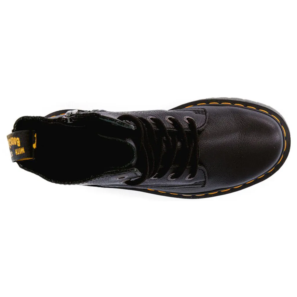Bottes plates unisexes Dr. Martens Jadon III en cuir Nappa Pisa