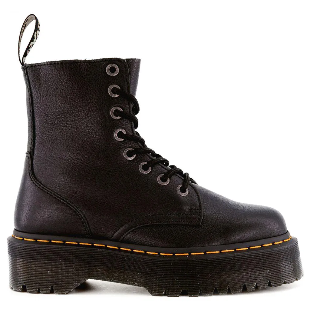 Bottes plates unisexes Dr. Martens Jadon III en cuir Nappa Pisa