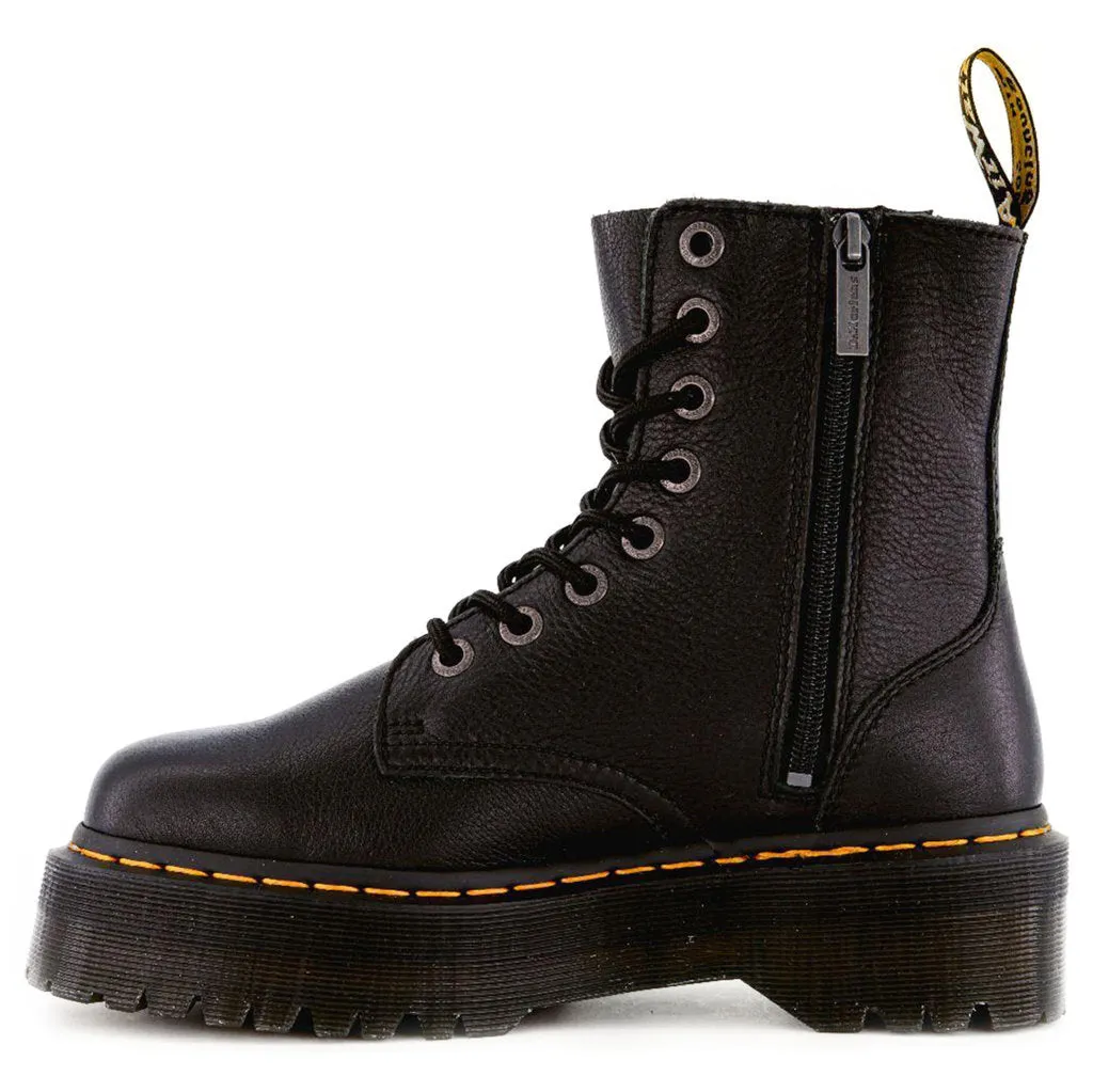 Bottes plates unisexes Dr. Martens Jadon III en cuir Nappa Pisa