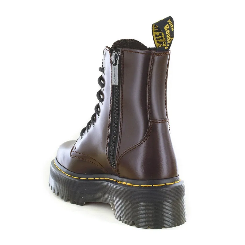 Dr. Martens Jadon Bottes Plateforme Unisexe en Cuir Lisse