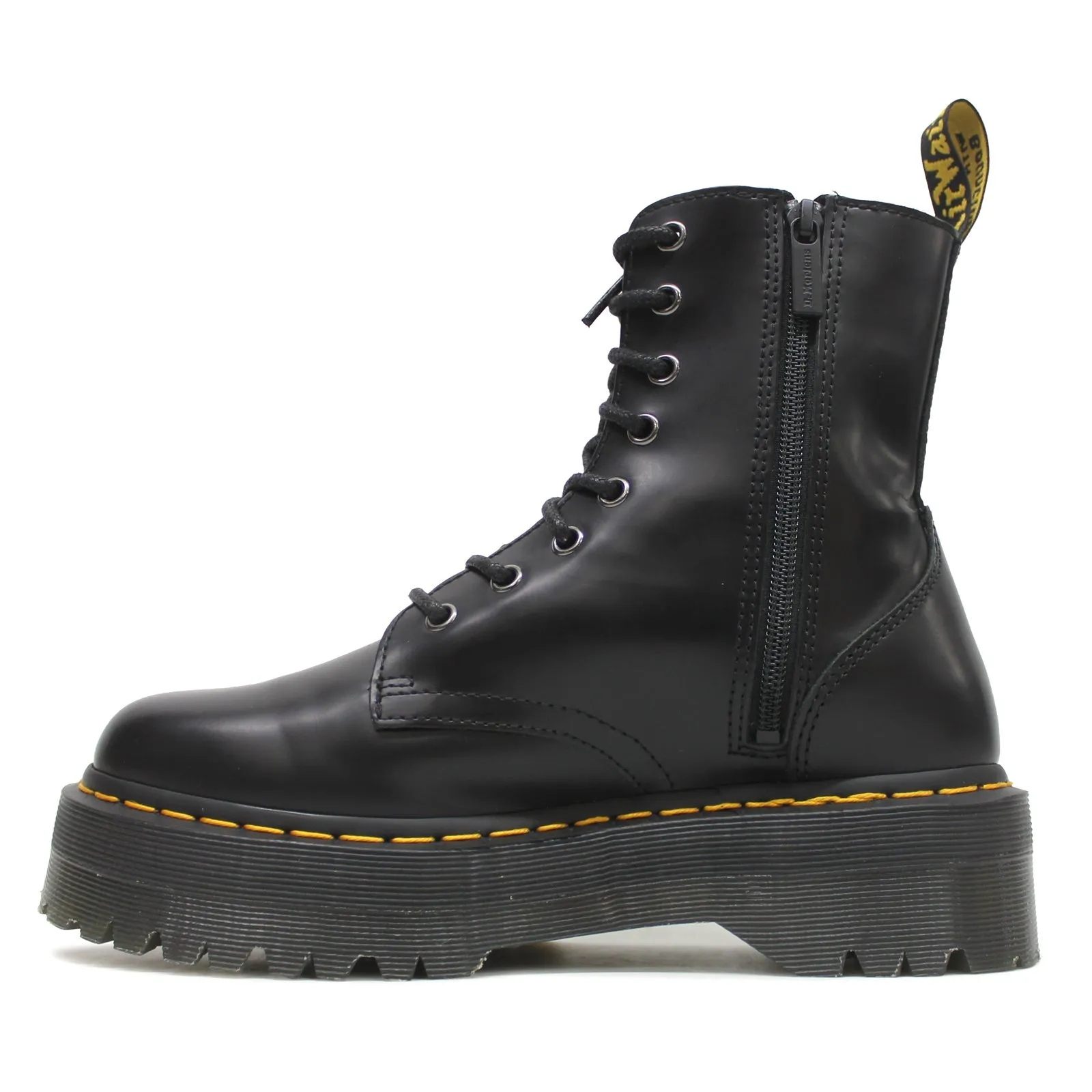 Dr. Martens Jadon Bottes Plateforme Unisexe en Cuir Lisse