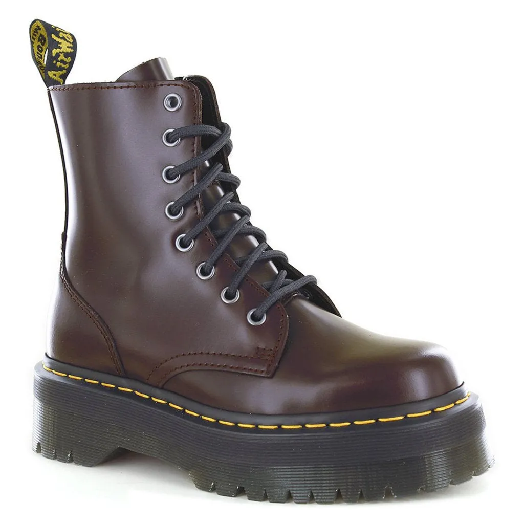 Dr. Martens Jadon Bottes Plateforme Unisexe en Cuir Lisse