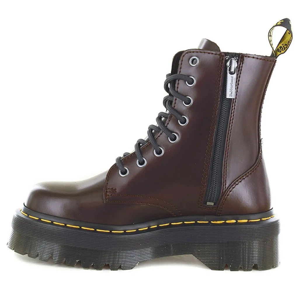 Dr. Martens Jadon Bottes Plateforme Unisexe en Cuir Lisse